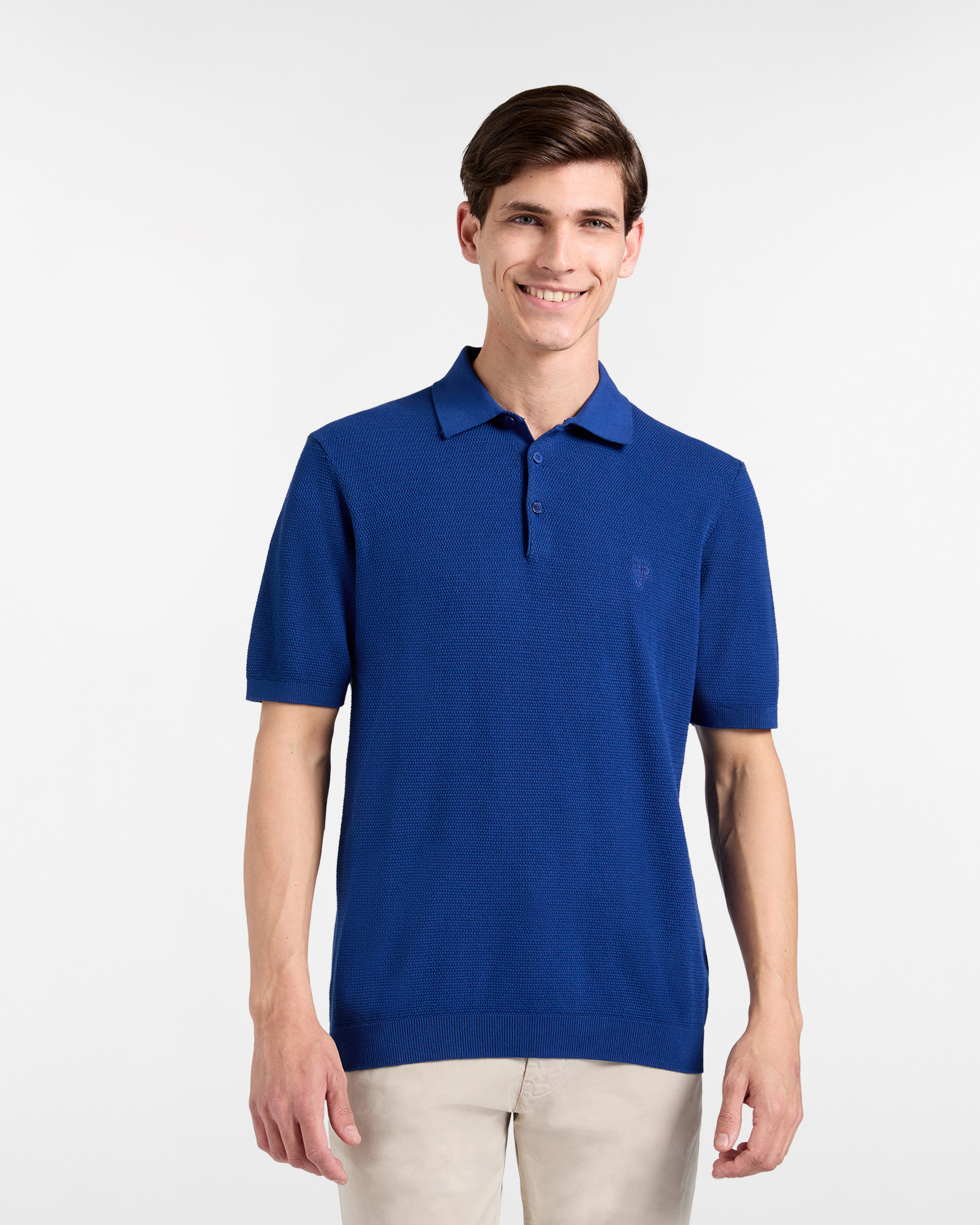 Polo Uomo in Maglia Strutturata