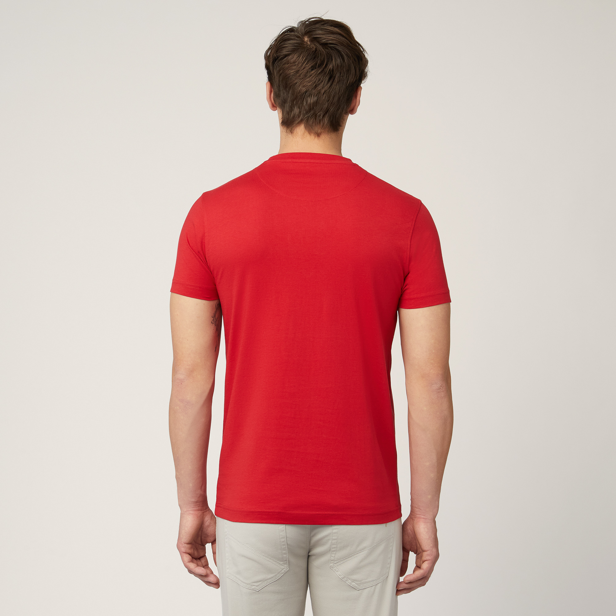 T-Shirt Con Maxi Ricamo