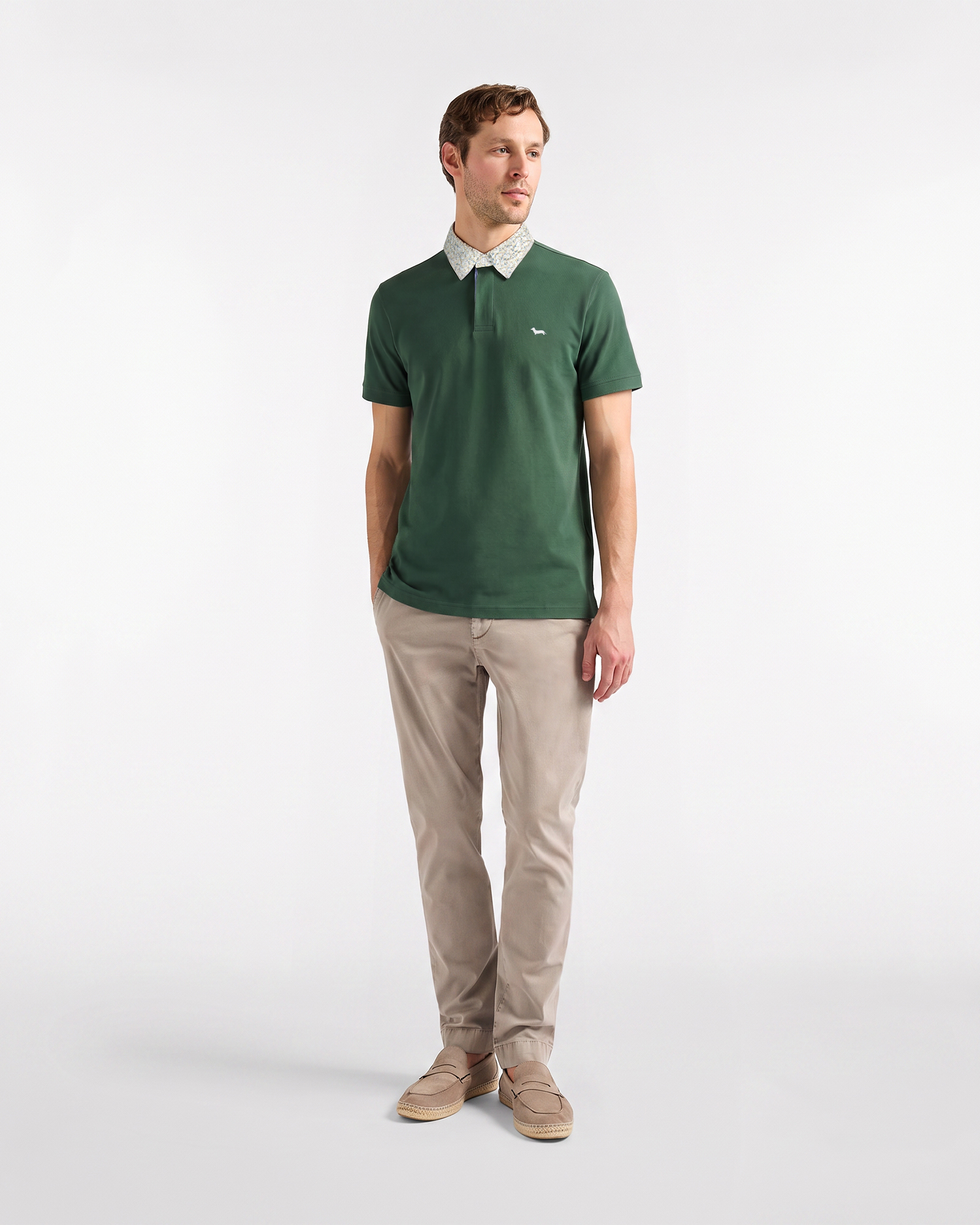 Polo de hombre Vietri de piqu&eacute; con corte recto, Amaranto, large image number 3