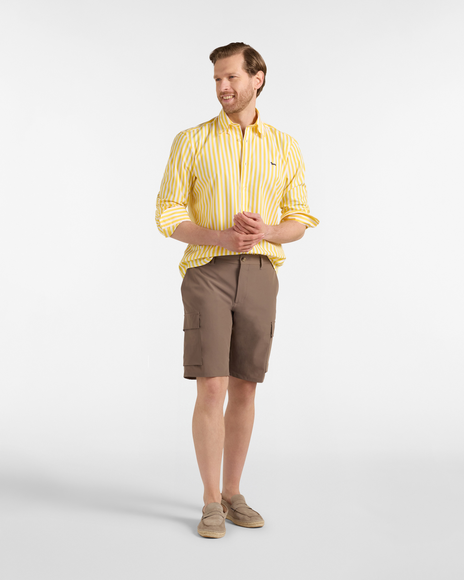Men's cargo-style Bermuda shorts, Gray, large image number 3