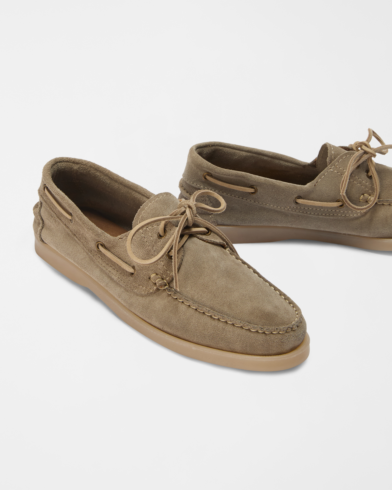 Mocassino Carrarmato in Suede, Beige, large image number 3