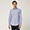 Two-Fabric Shirt With Contrasting Inner Detail, Blue, swatch