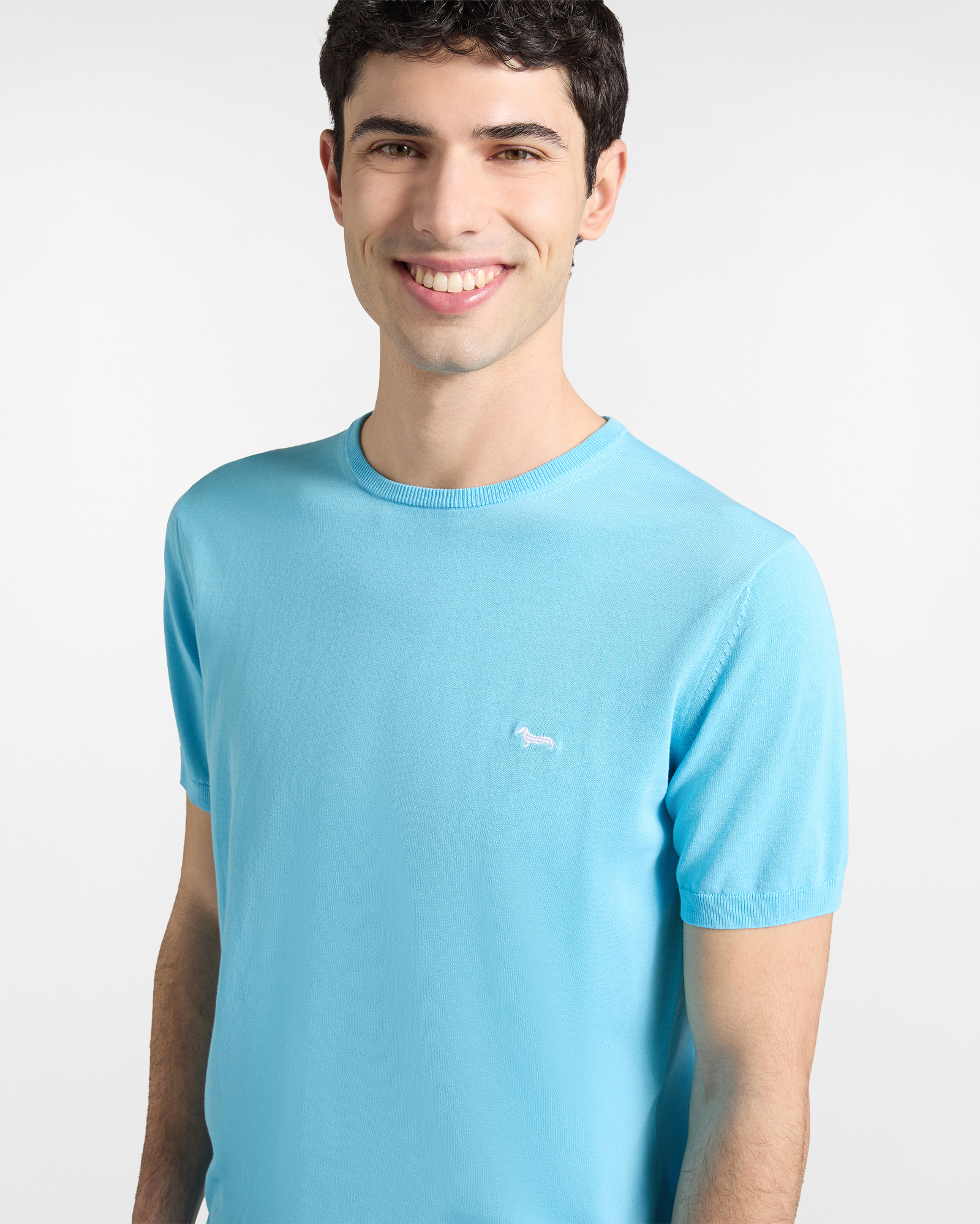 Knit T-shirt, Blue, large image number 2