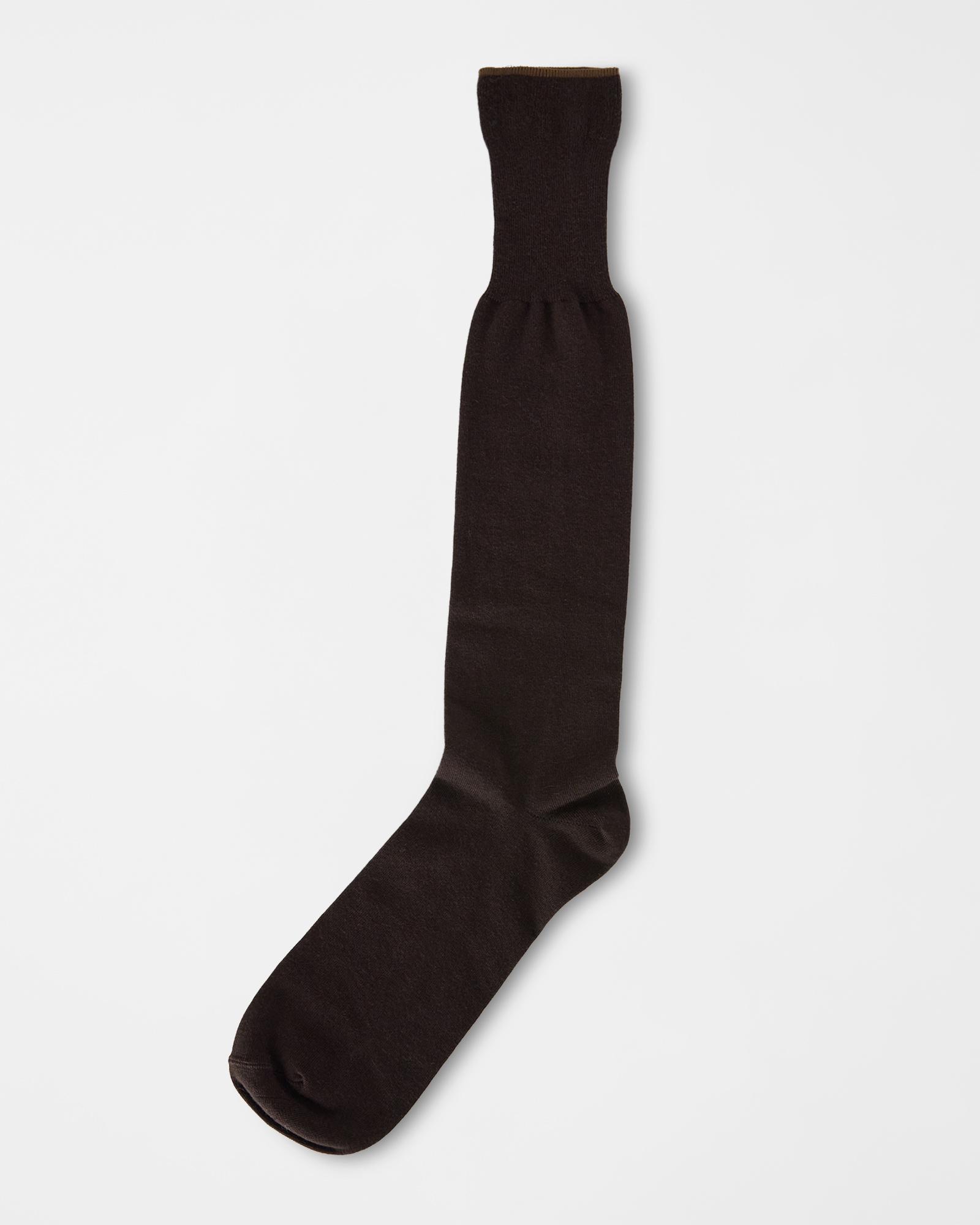 Men's brown cotton blend socks
