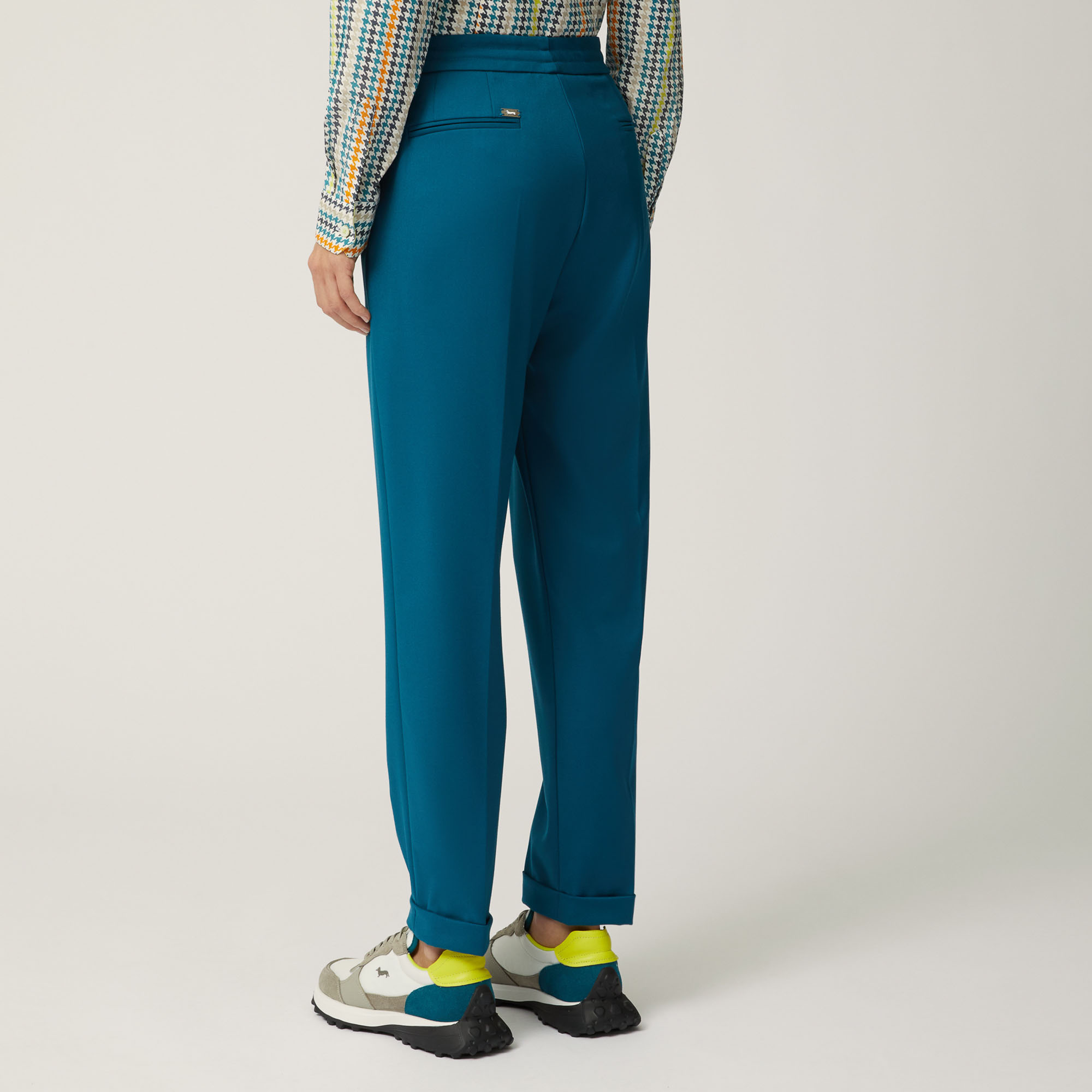 Pants With Drawstring Waist, Blue, large image number 1