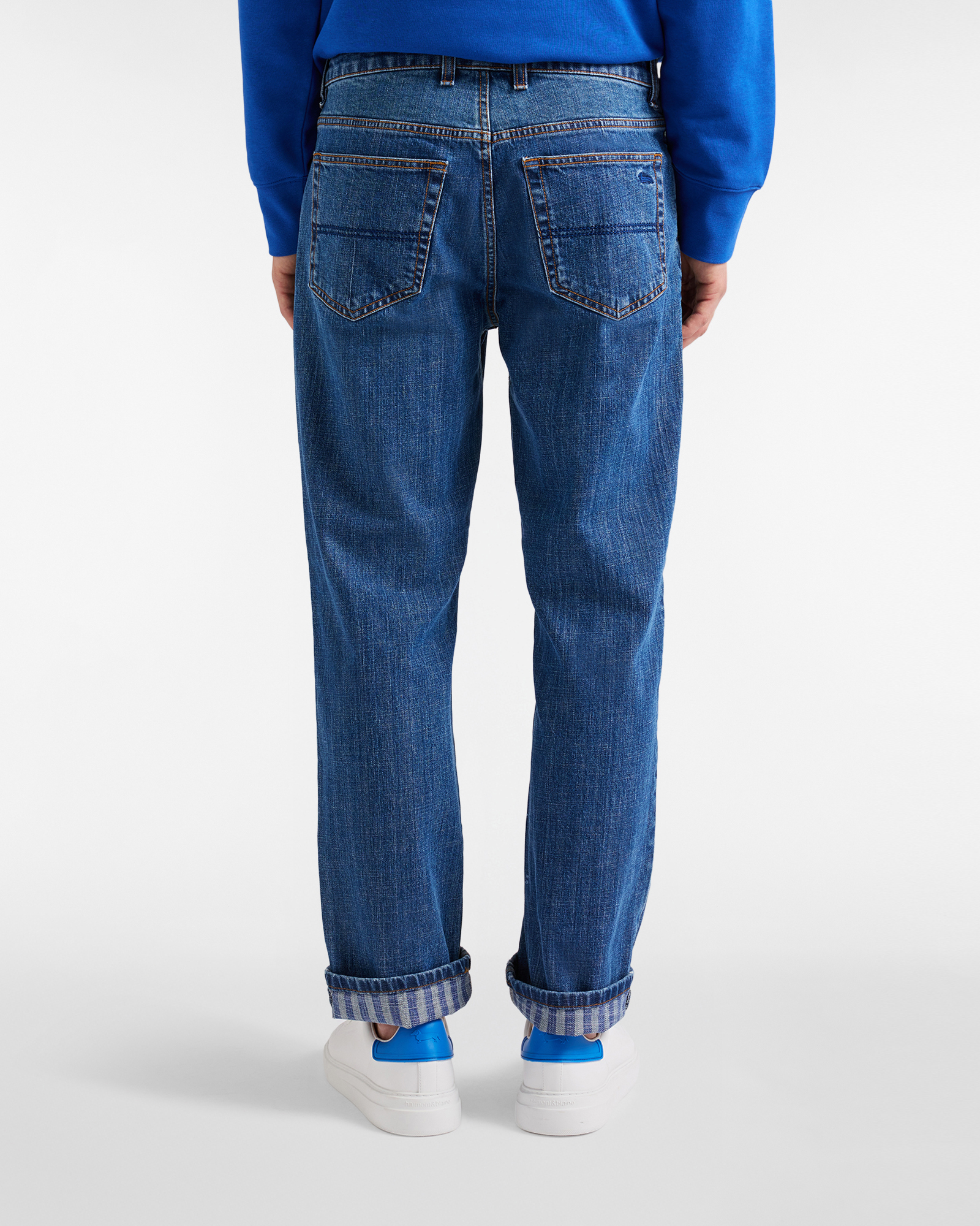 Men's Sorbet capsule five-pocket jeans, Blue, large image number 1