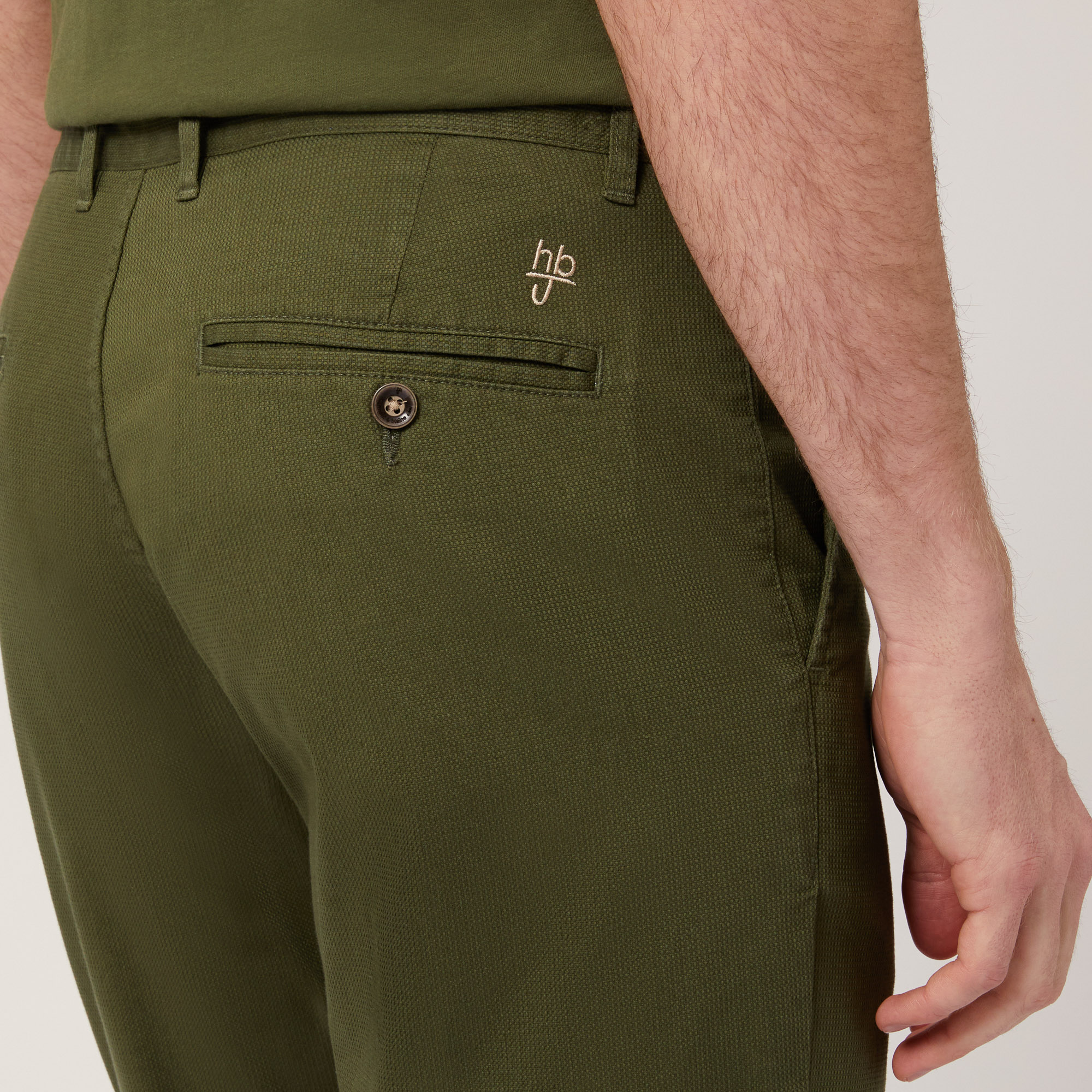 Pantaloni Chino Narrow Fit, Verde, large image number 2