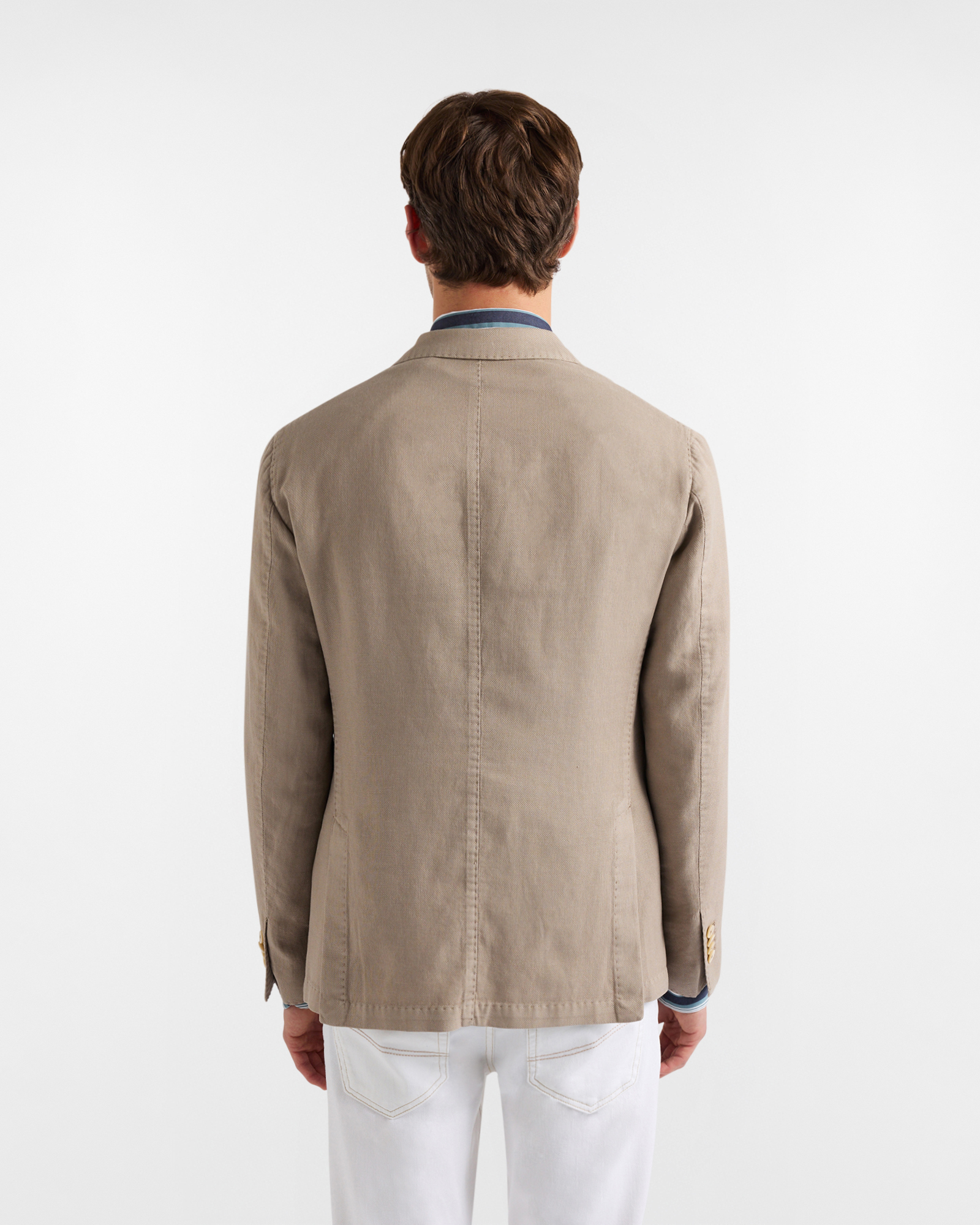 Single-breasted garment dye jacket, Gray, large image number 1