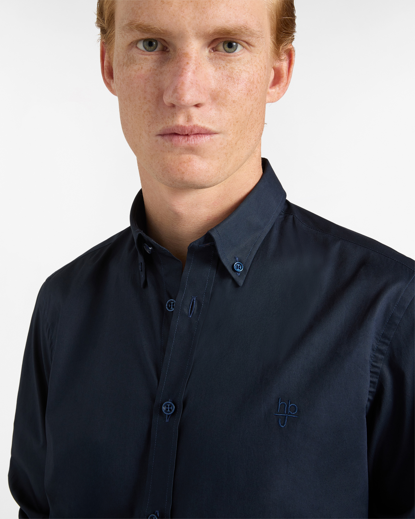 Camicia Uomo Tinta Unita Narrow Fit, Blu scuro, large image number 2