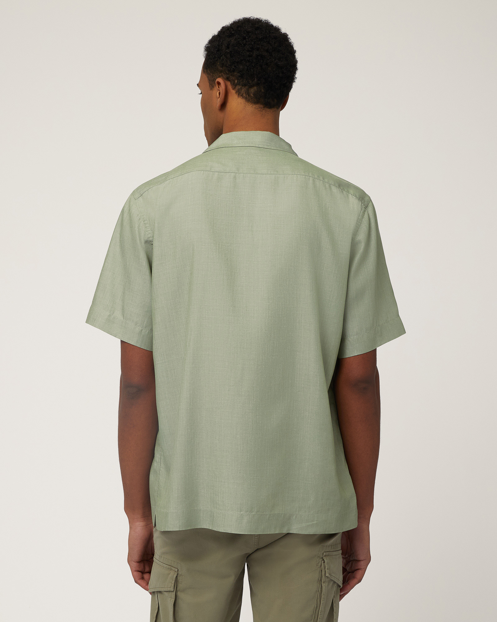 Bowling Shirt with Dachshund, Military Green, large image number 1