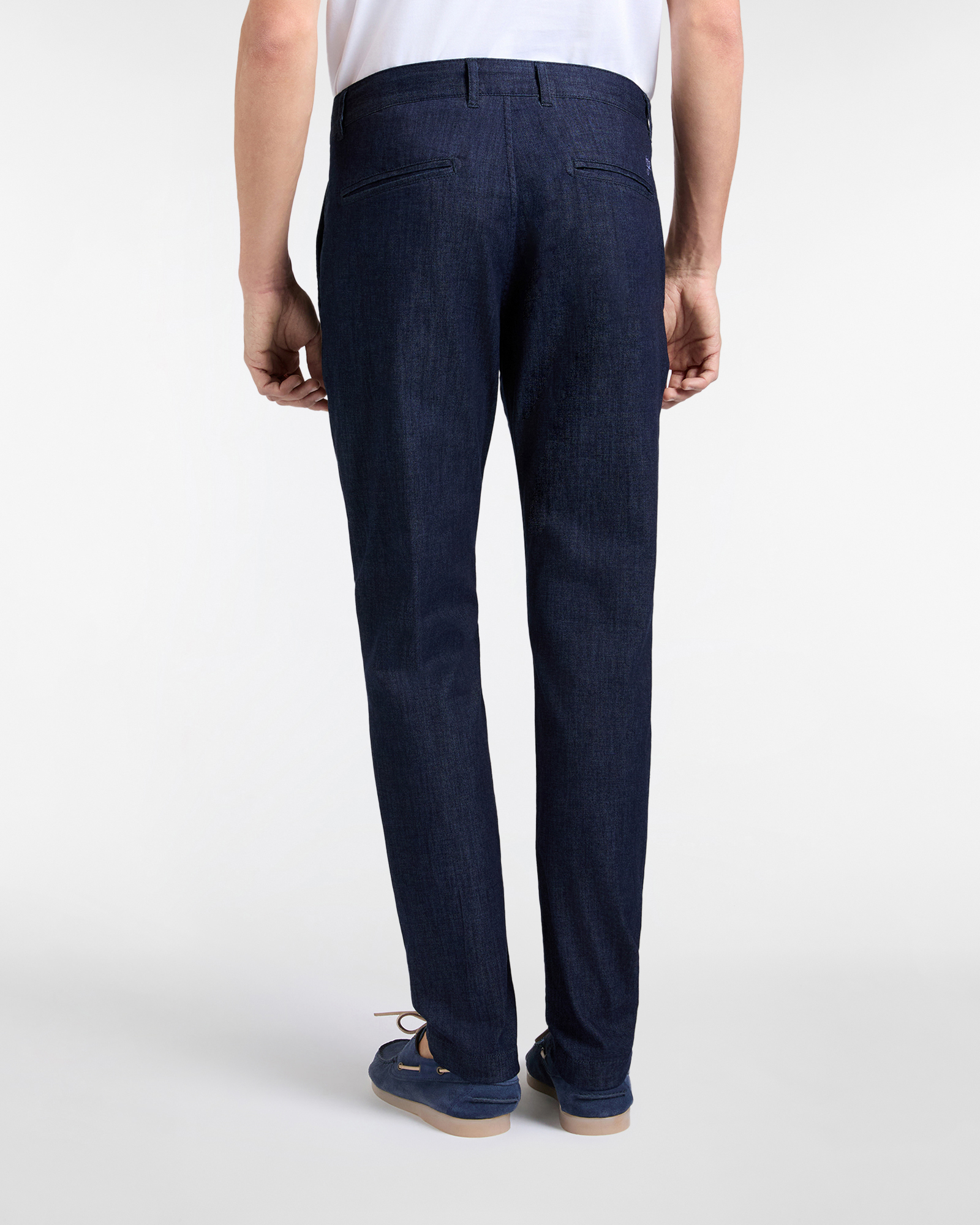 Chino Uomo in Light Denim Narrow Fit