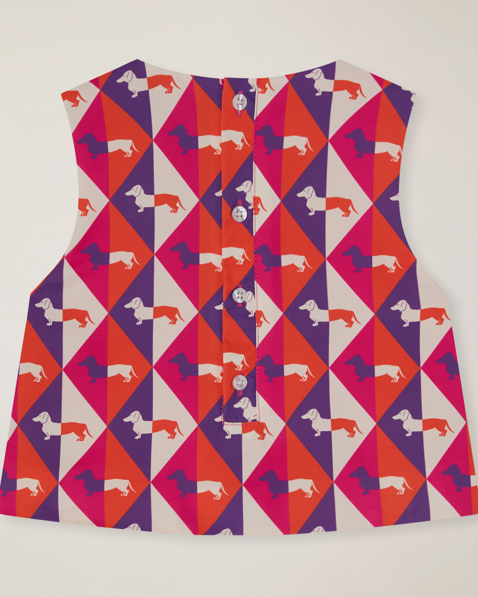 Blusa con stampa geometrica 