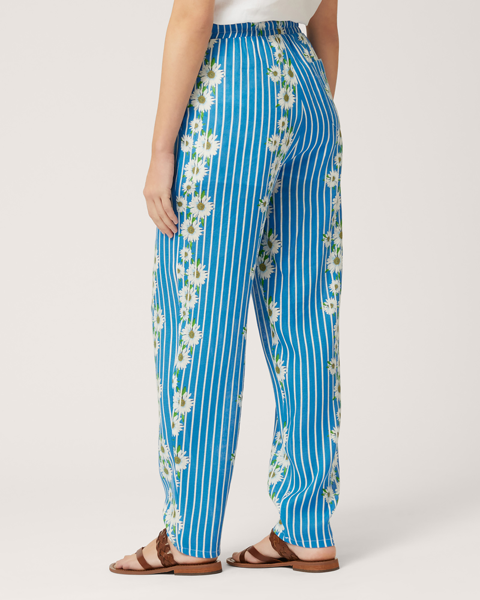 Pants with Stripes and Daisies