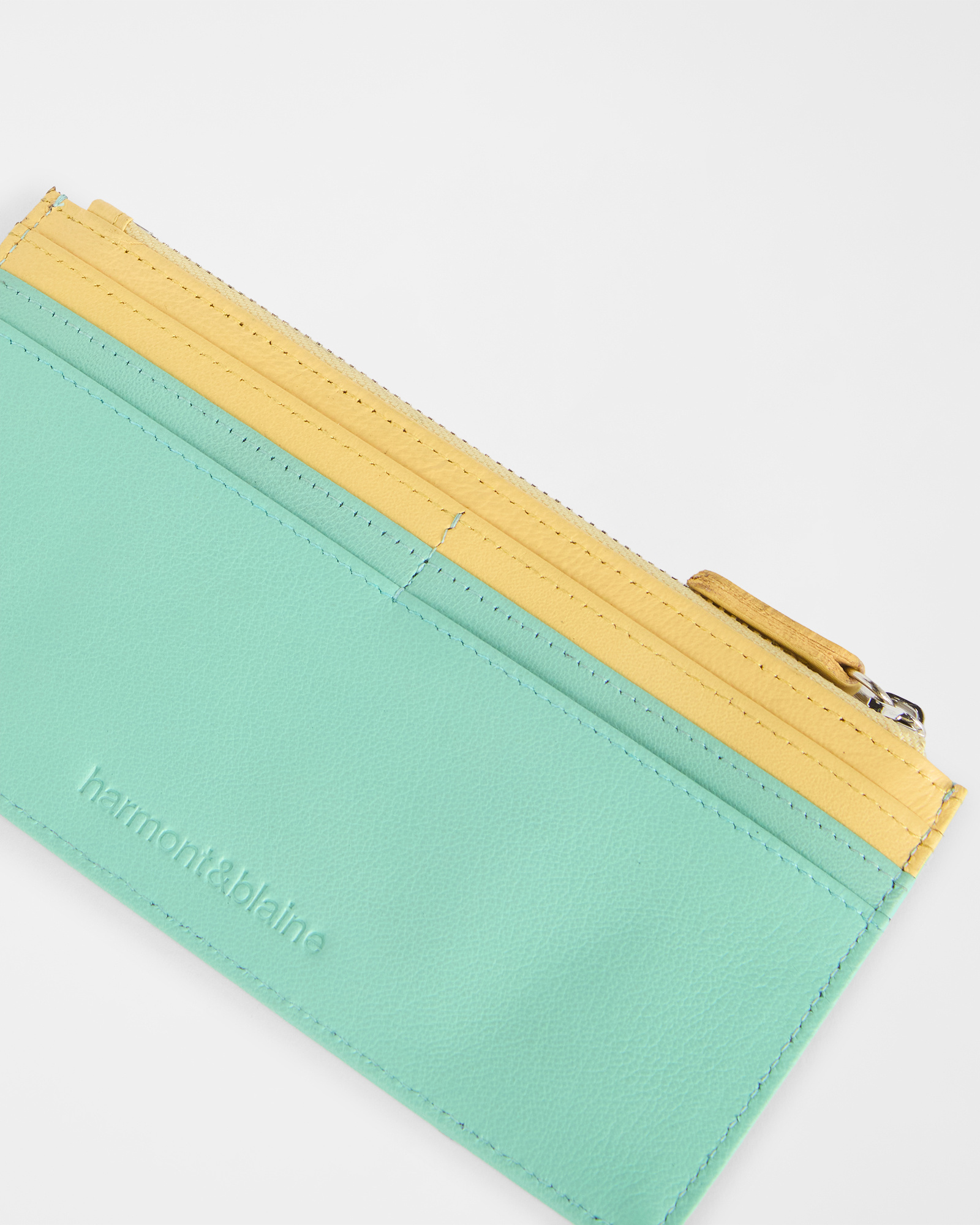 Porta Carte di Credito con zip, Verde, large image number 2