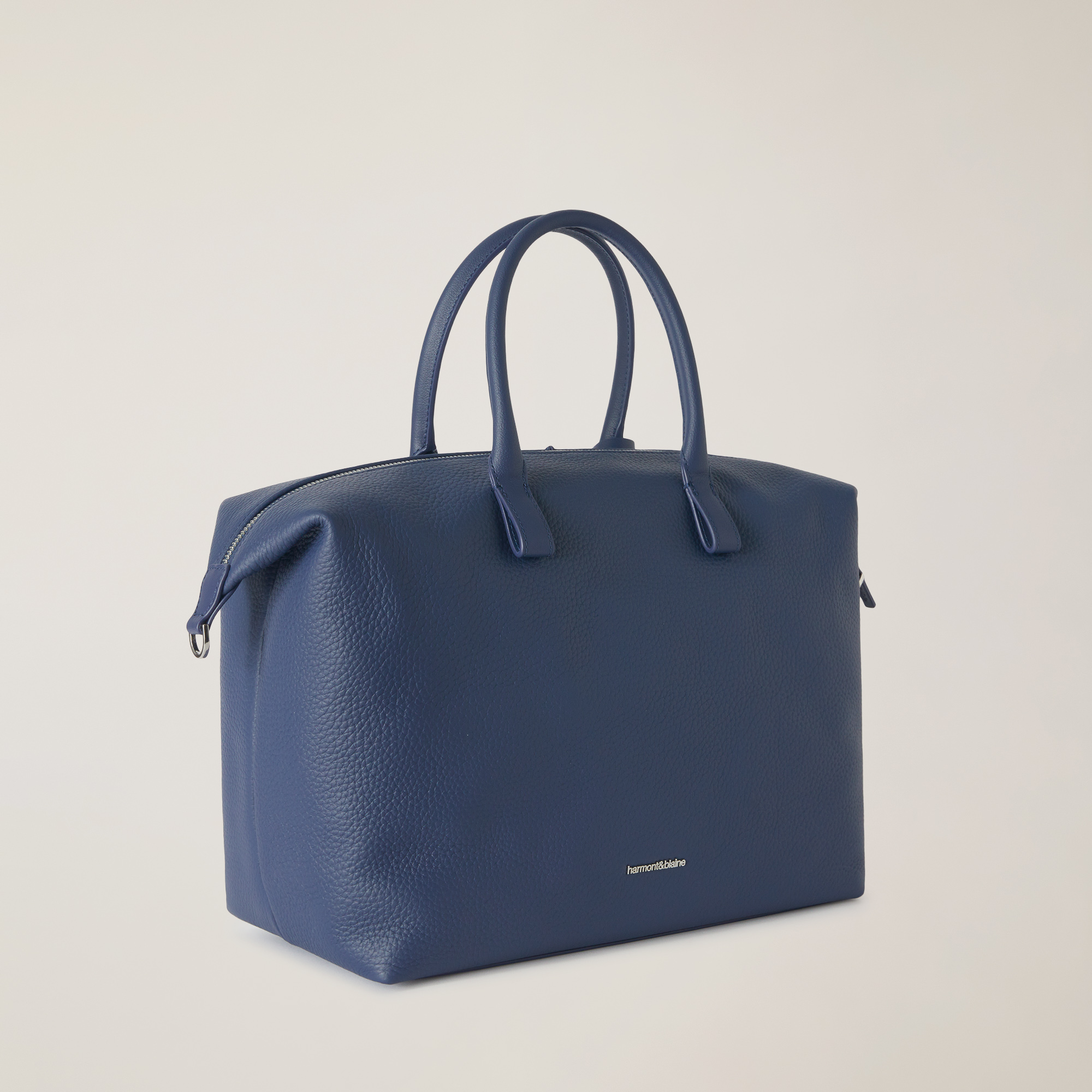 Shopping Bag Forever In Pelle, Blu, large image number 1
