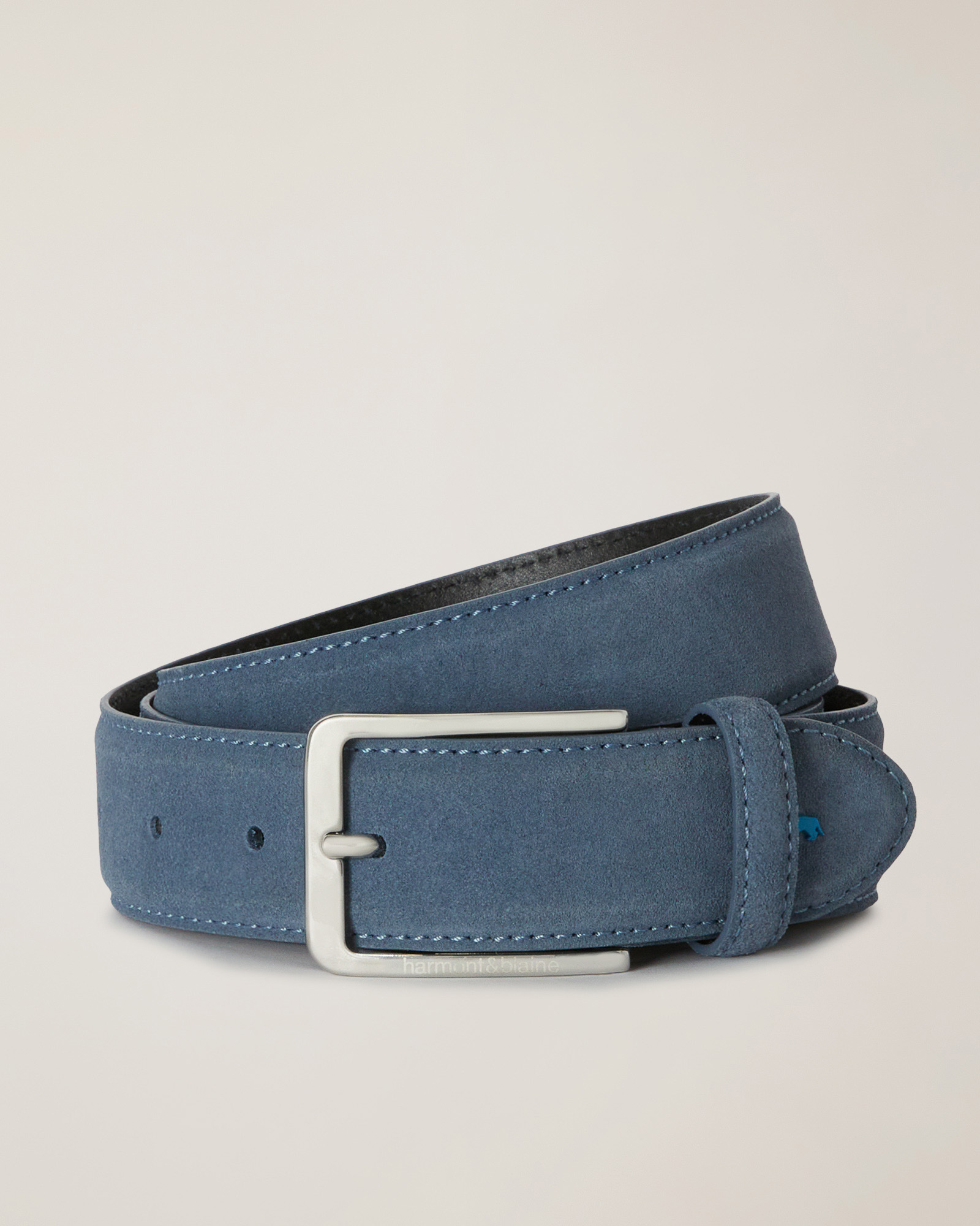 Gürtel Aus Wildleder, Blau, large image number 0