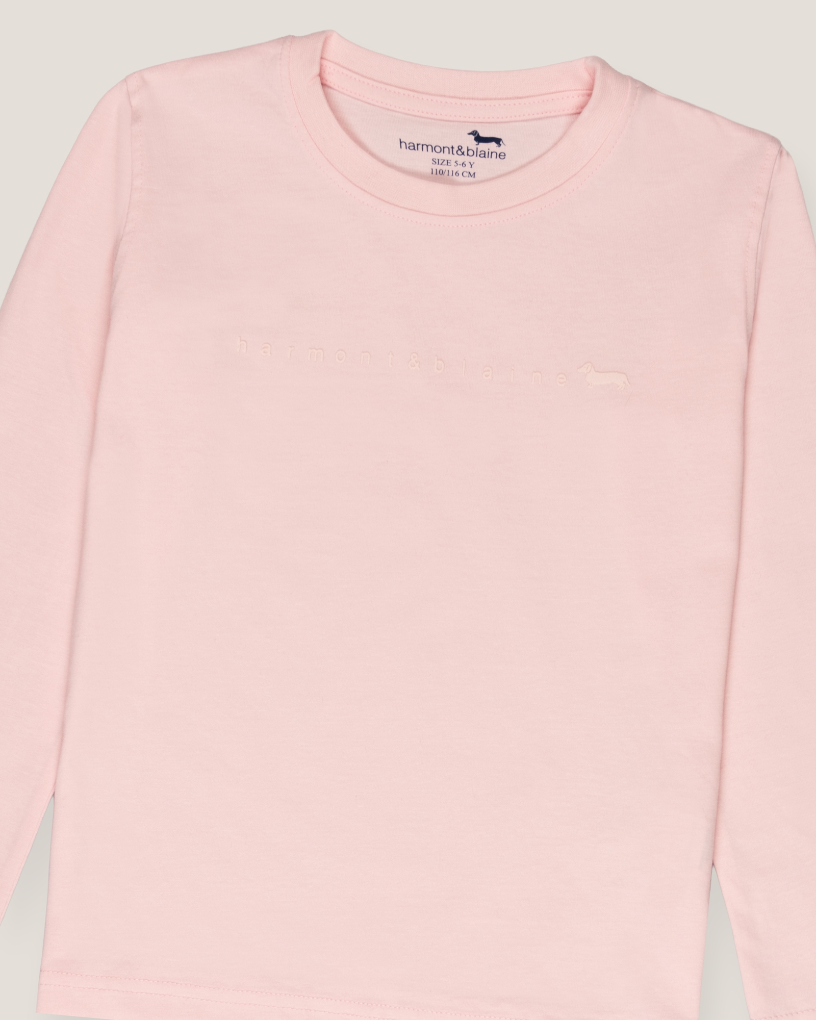 Basic long-sleeve t-shirt, Pink, large