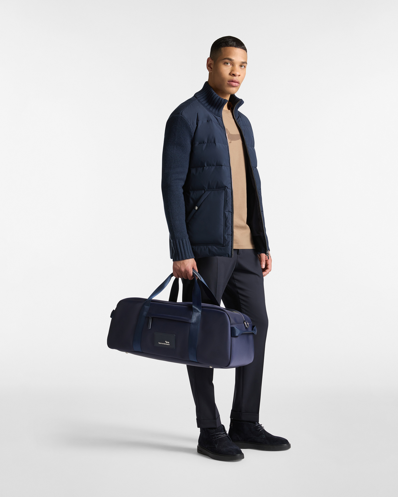 De-Stressed Chino Pants, Navy Blue, large image number 3