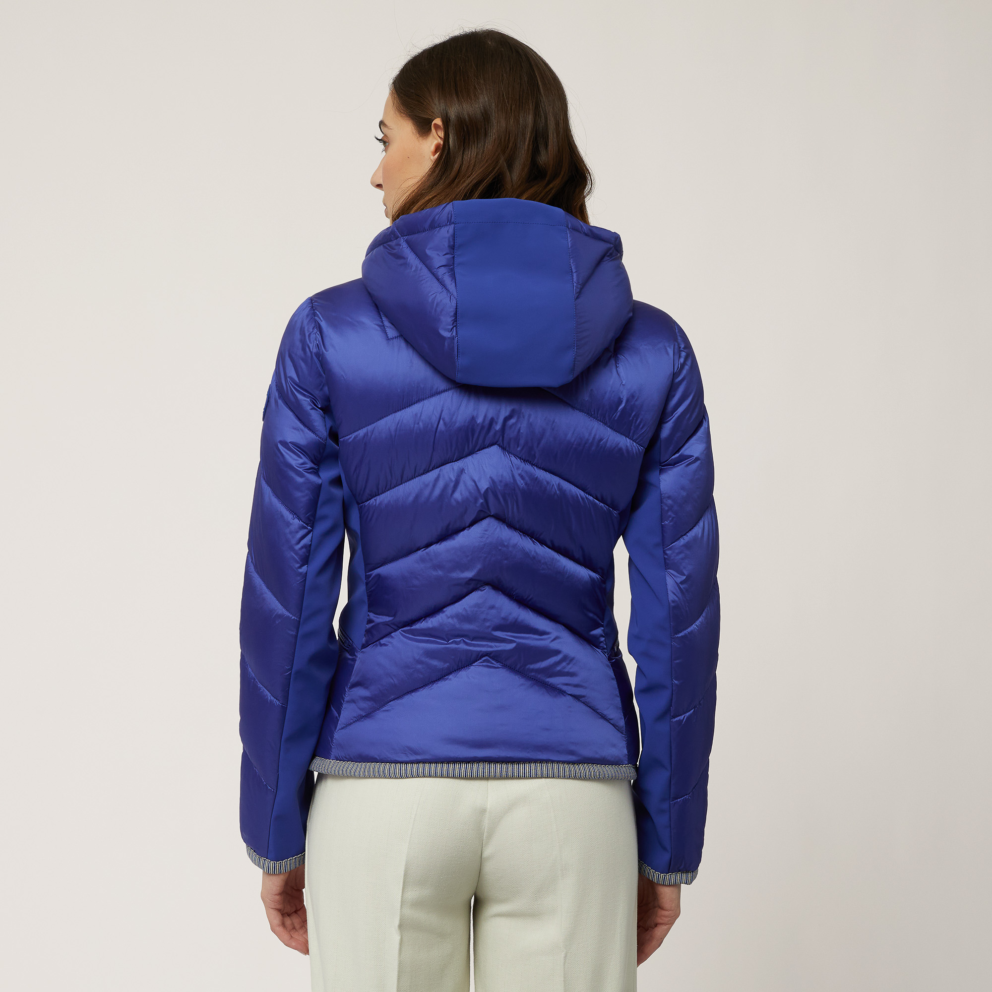 Jacket with Contrasting Trims, Light Blue, large image number 1