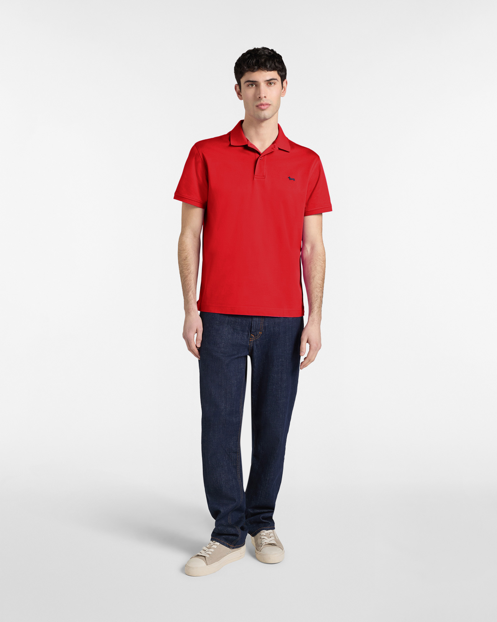 Polo b&aacute;sico de hombre de piqu&eacute;, Rojo, large image number 3