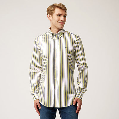 Striped Cotton And Lyocell Shirt