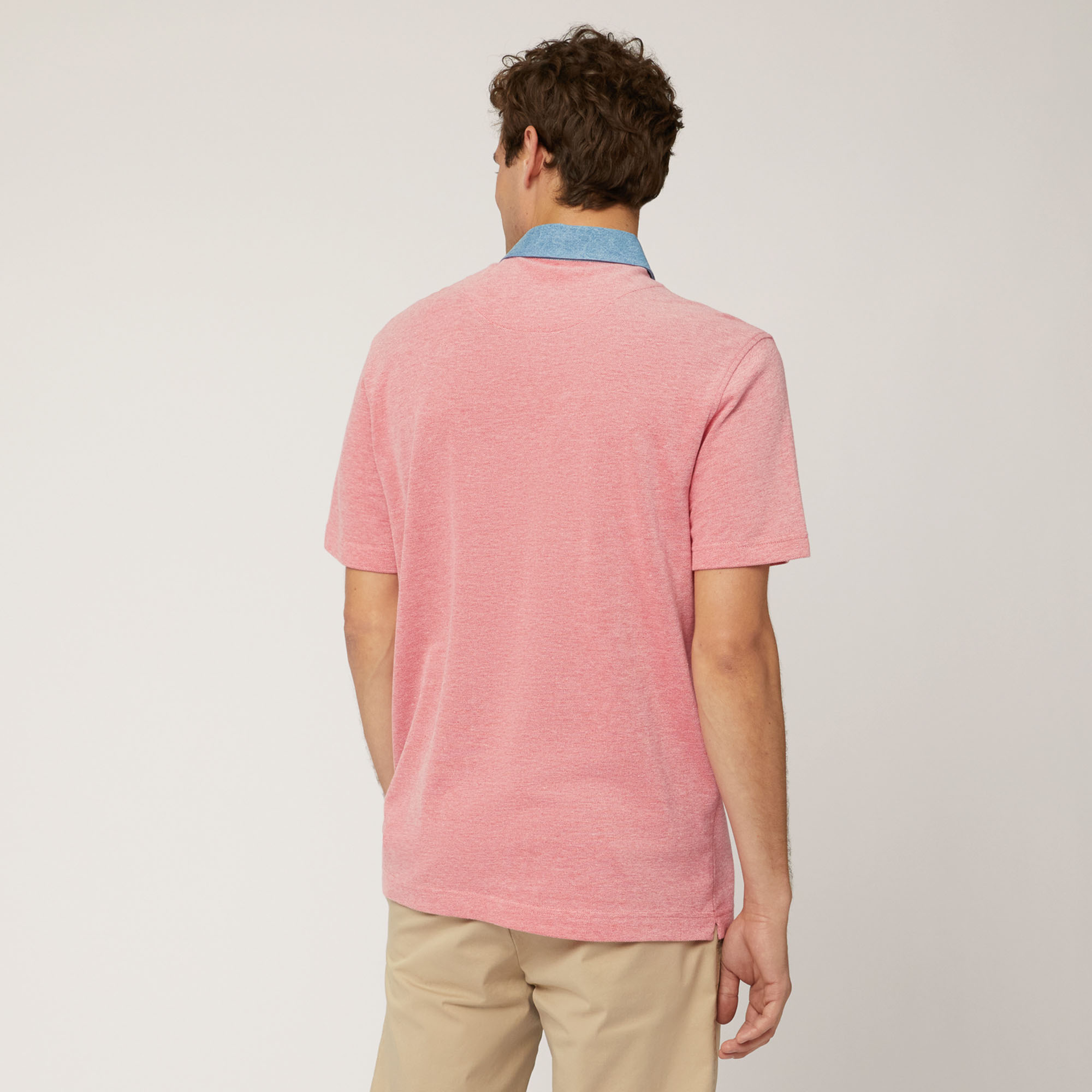Oxford Cotton Vietri Polo, Light Red, large image number 1