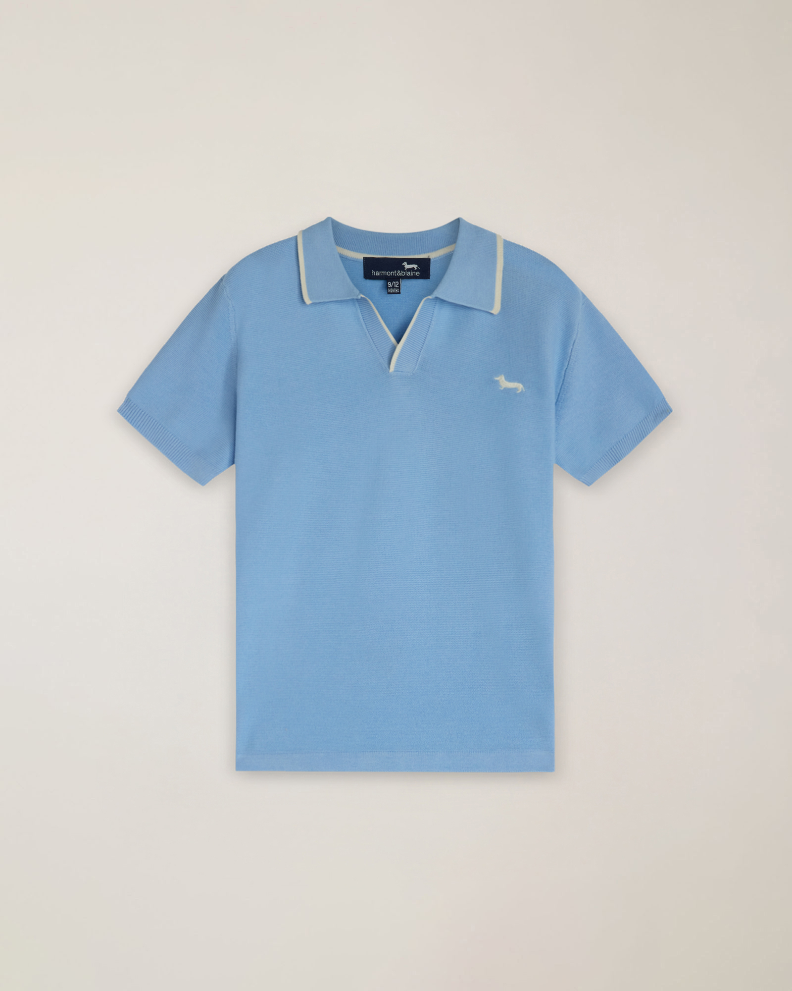 Polo de manga corta con logo bordado