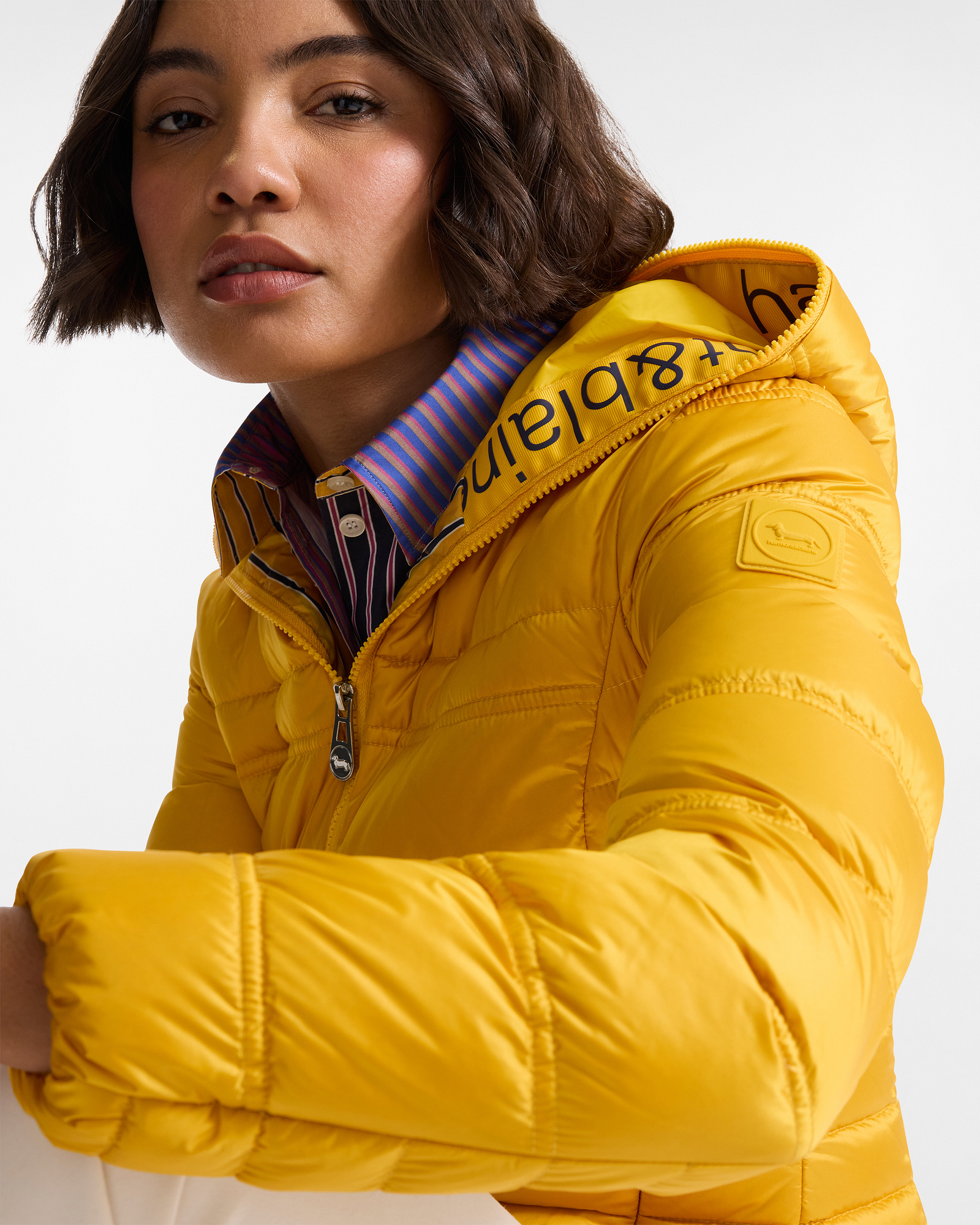 Hooded Jacket with Logo, Yellow, large image number 2