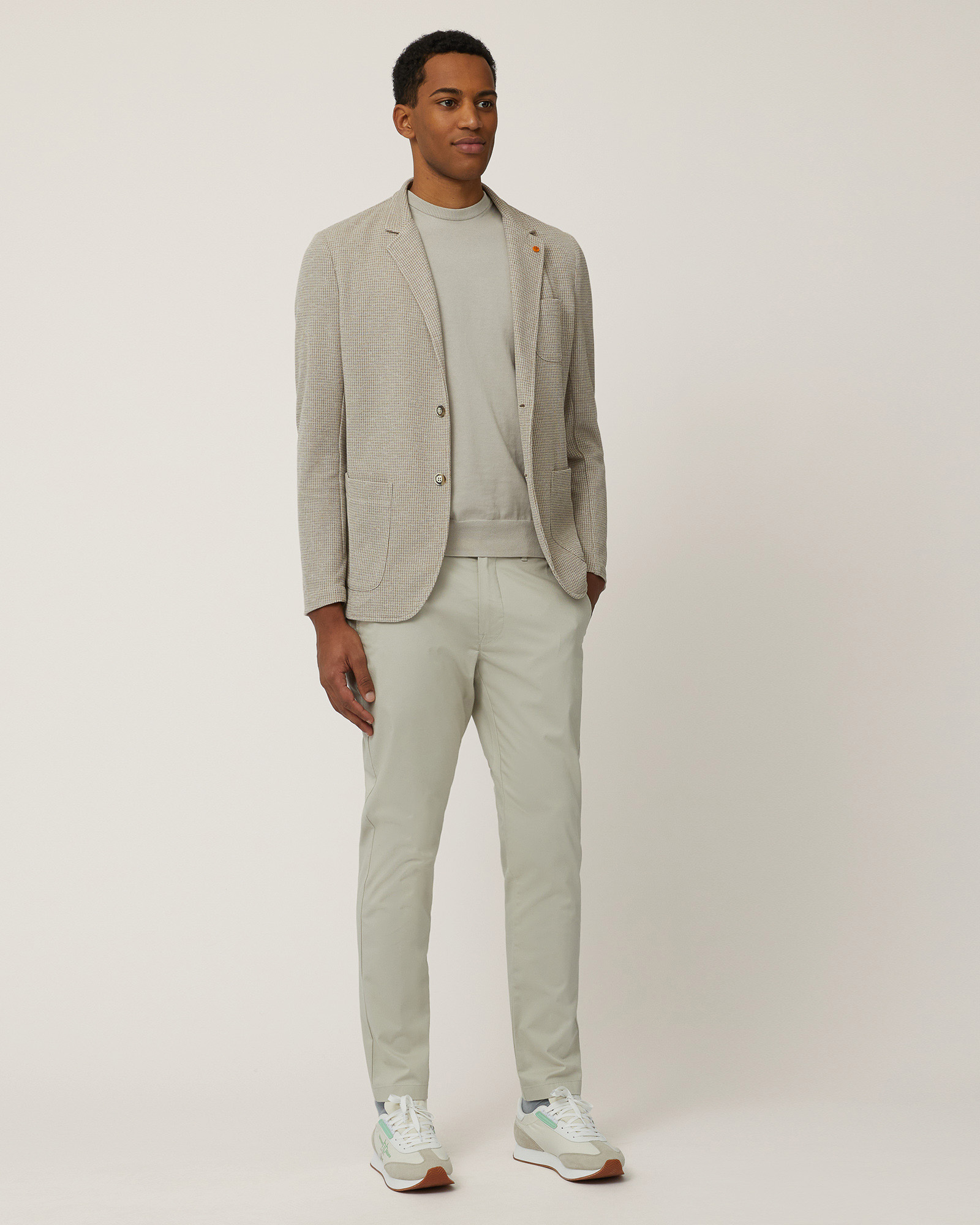 Cotton Chino Pants, Sand, large image number 3