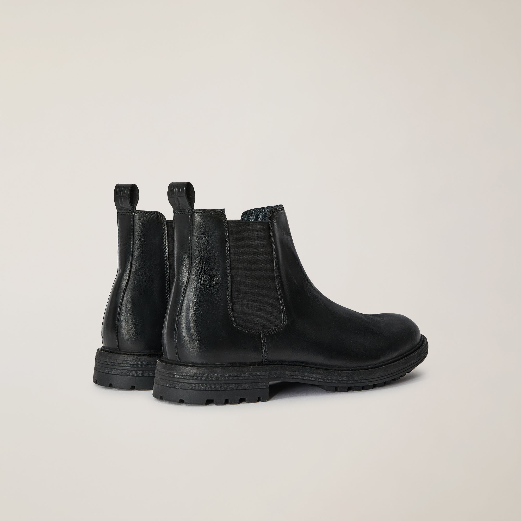 Stivaletto Chelsea In Pelle Scamosciata, Nero, large image number 2