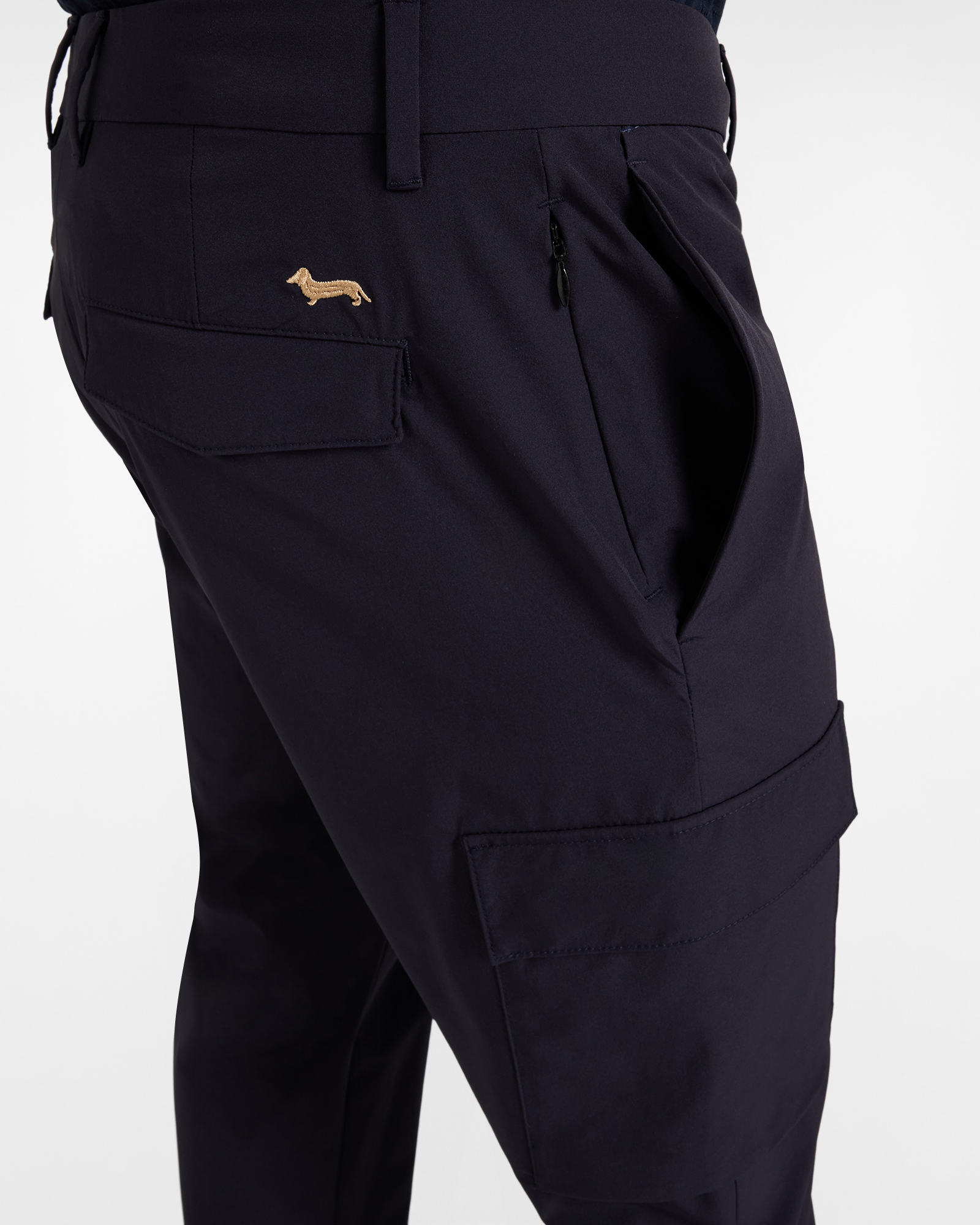 Men's cargo pants in technical fabric, Blue, large image number 2