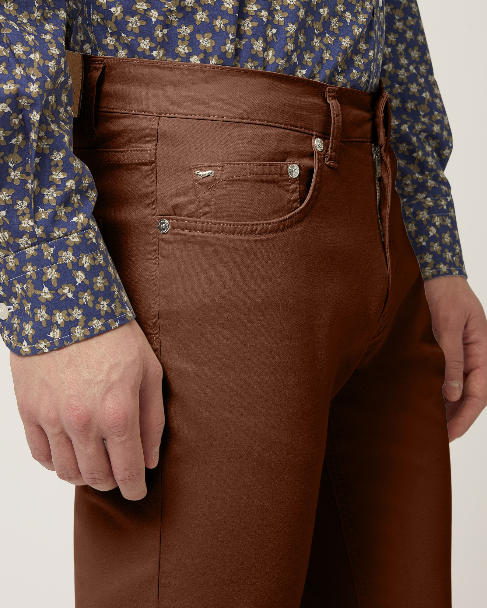 Colored Denim Pants, Siena Color, large image number 2