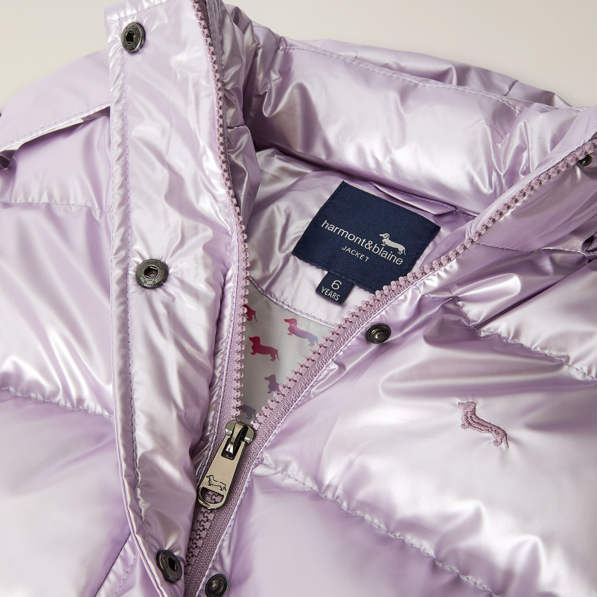 Nylon jacket with hood, Lilac, large image number 2