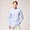 Camicia In Cotone Con Tinta Unita, Dusty Blu, swatch
