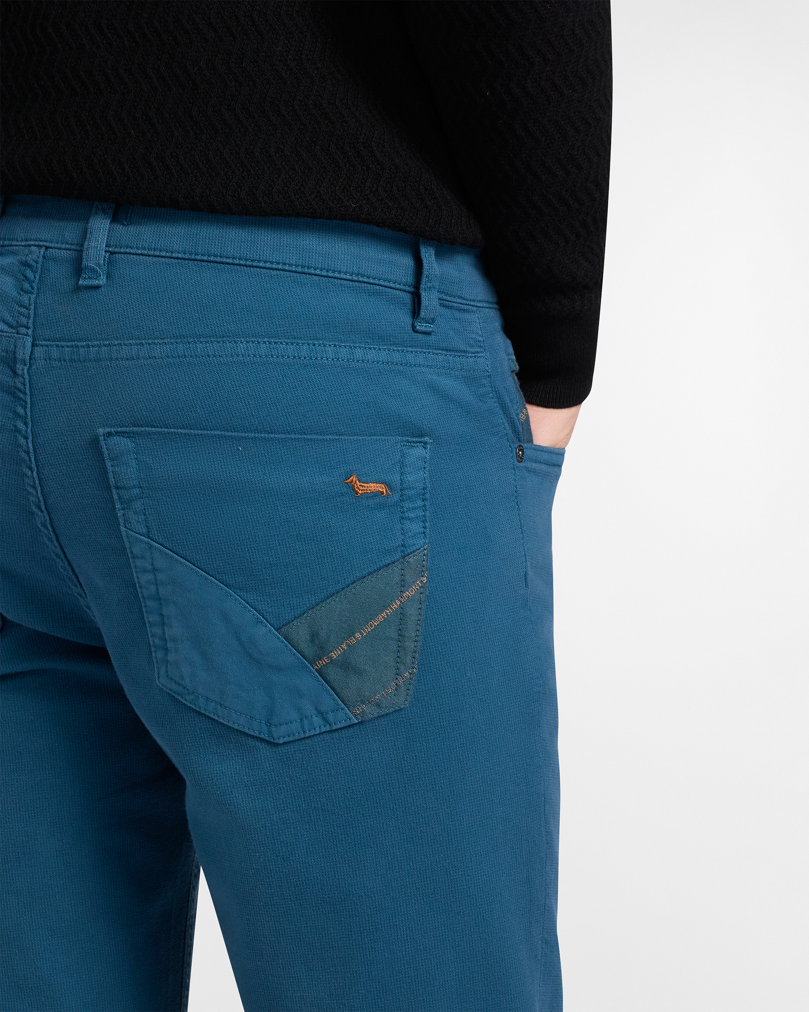 Pantaloni Con Applicazioni Posteriori, Bluette, large image number 2