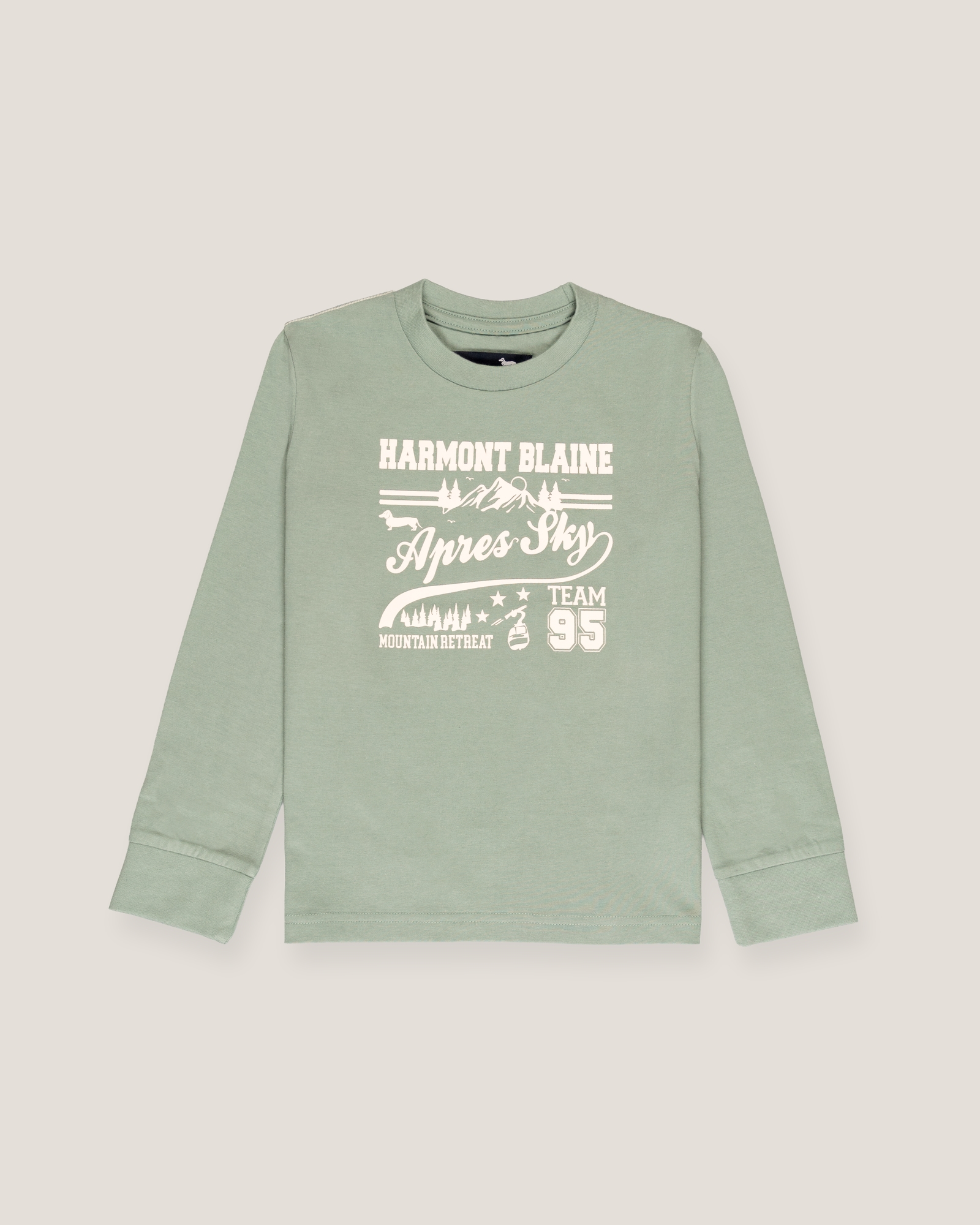 Long-sleeve t-shirt with high-density print