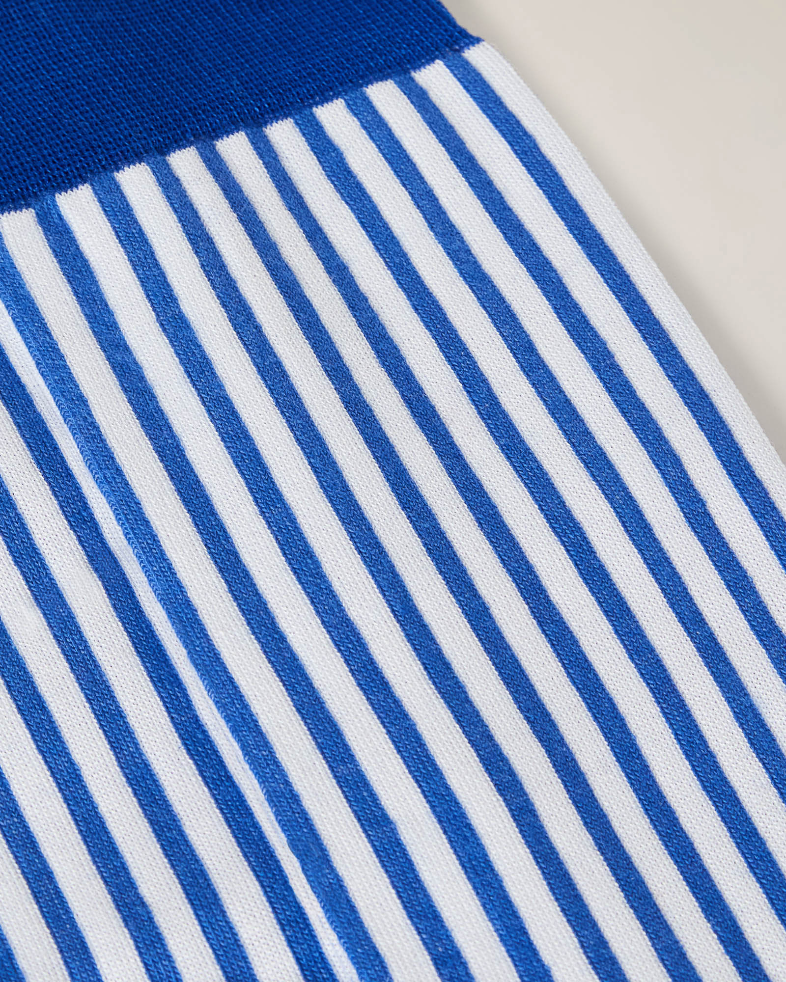 Short Socks with Vertical Stripes, Light Blue, large image number 1