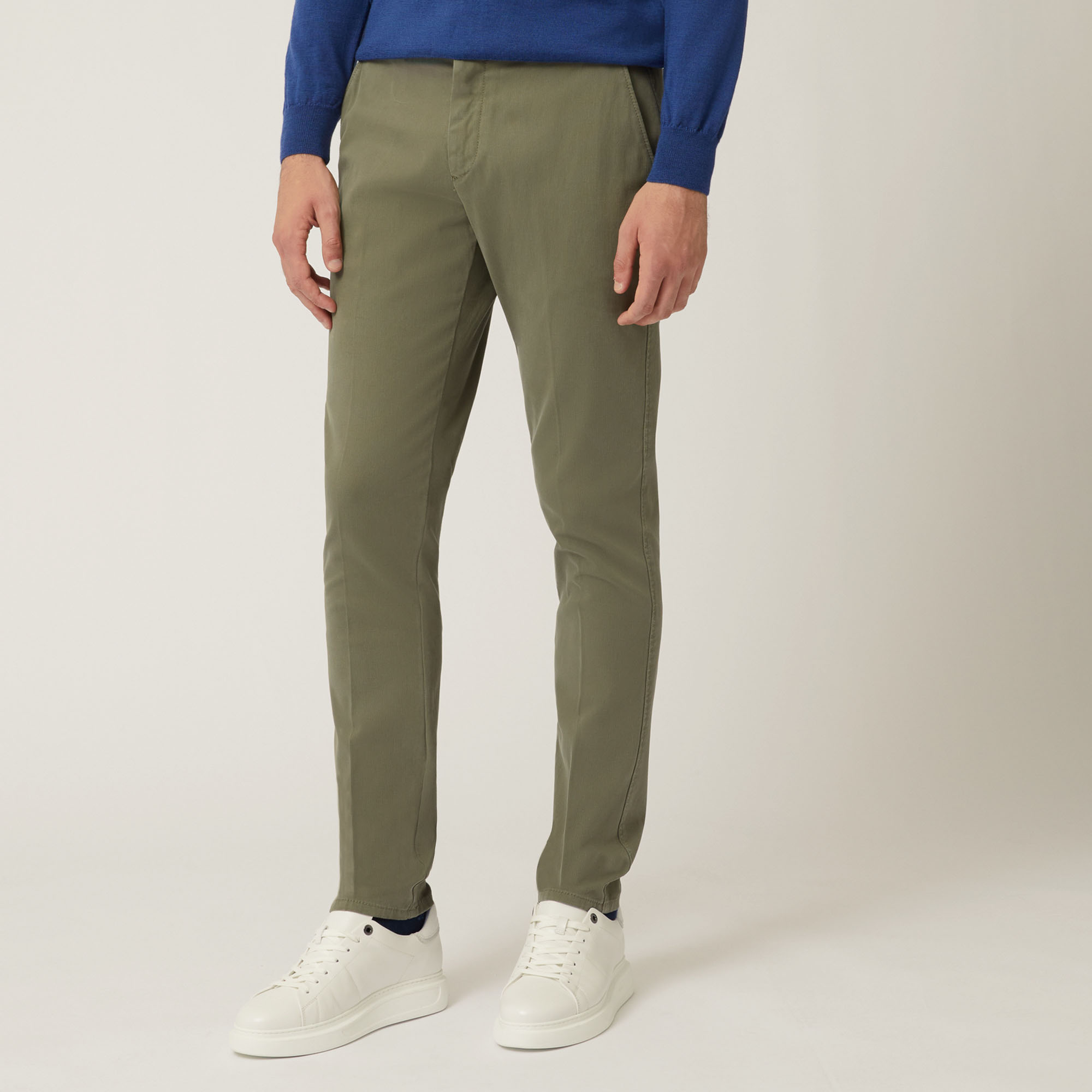 Narrow-Fit Stretch Cotton Chinos: Luxury italian Trousers | Harmont &  Blaine [GLOBAL]