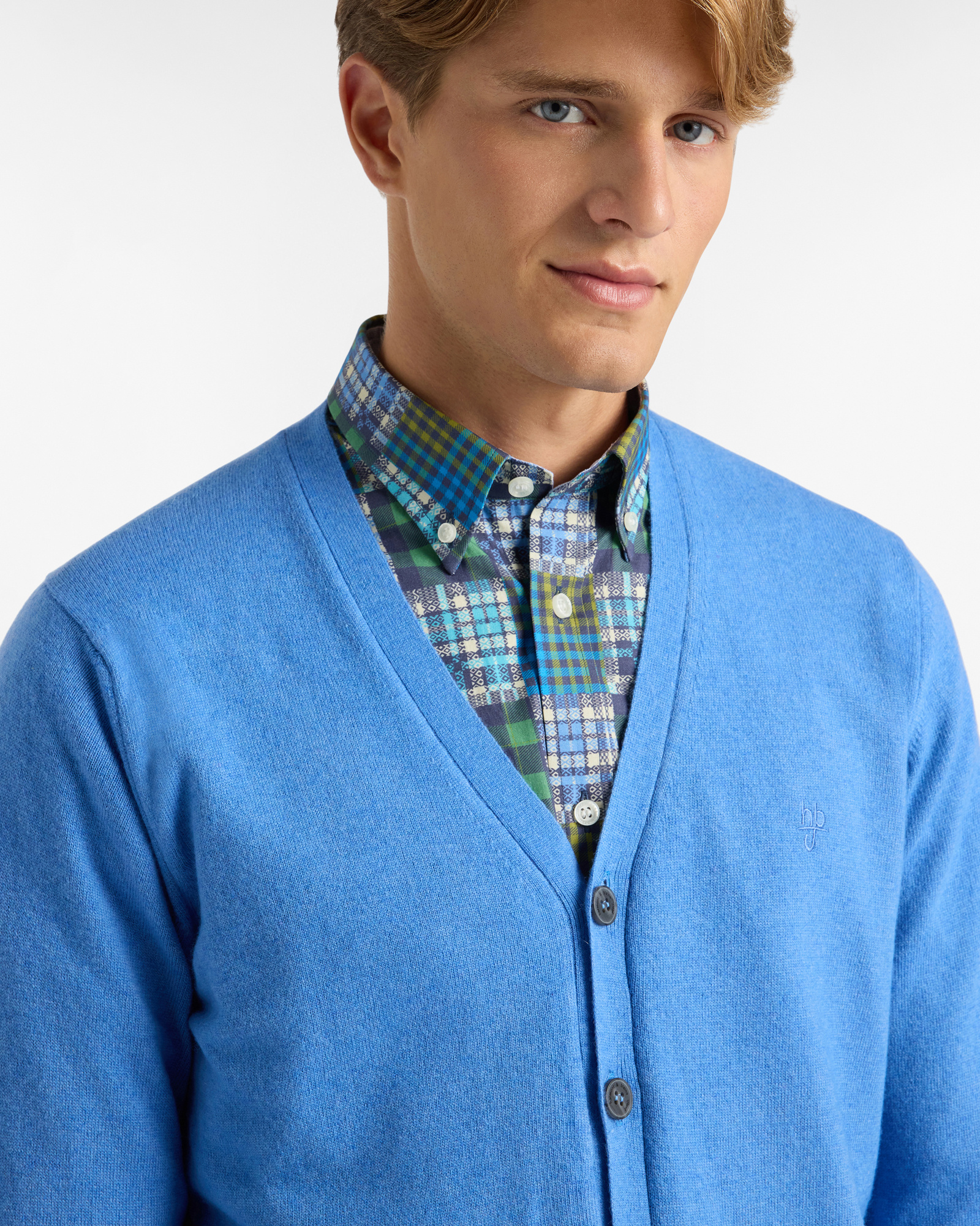 Cardigan con bottoni, Azzurro, large image number 2