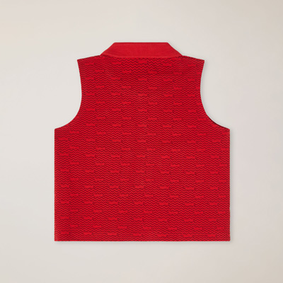 Polo corto con microestampado, Rojo, large image number 1