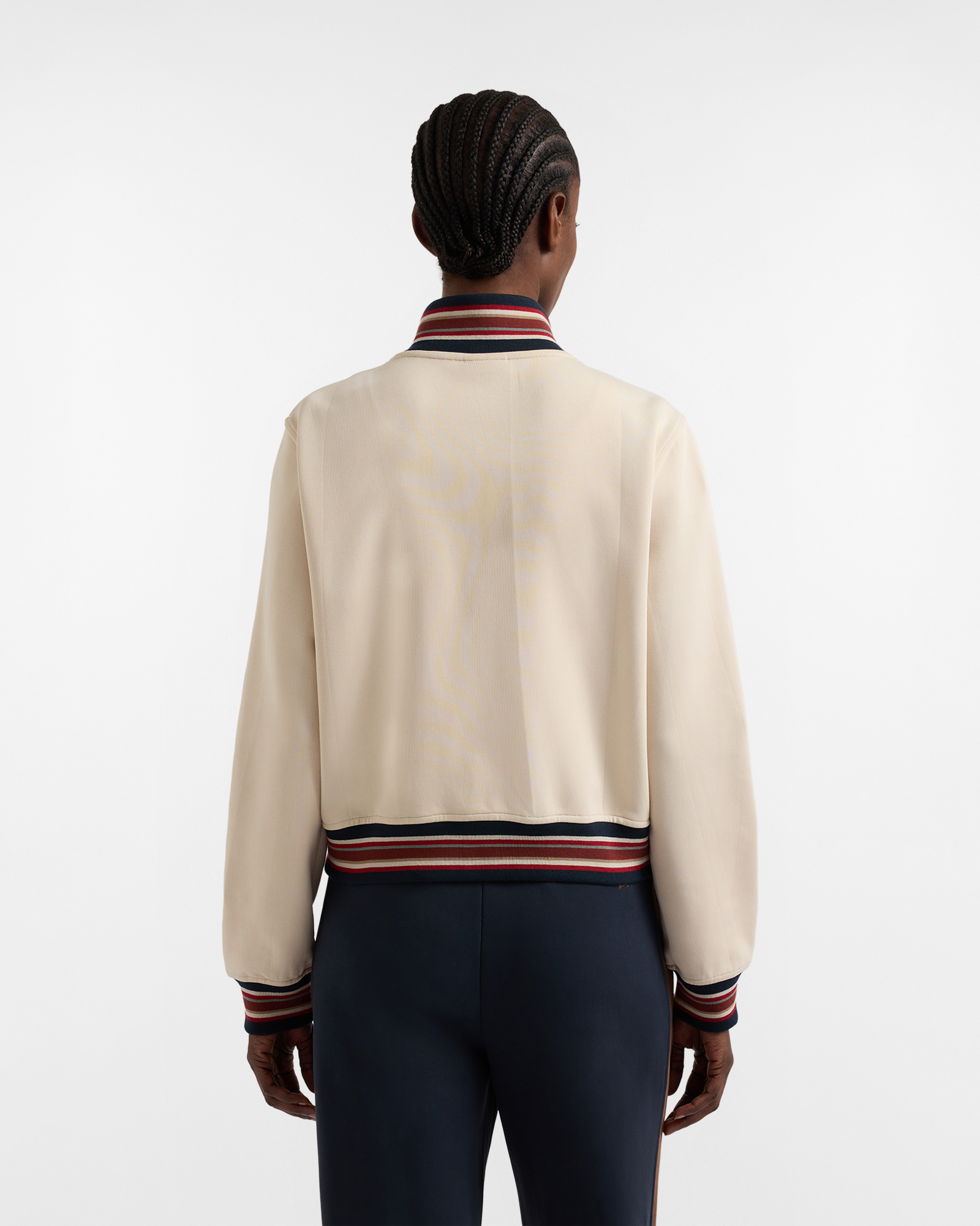 Sudadera con capucha con cierre completo al estilo colegial