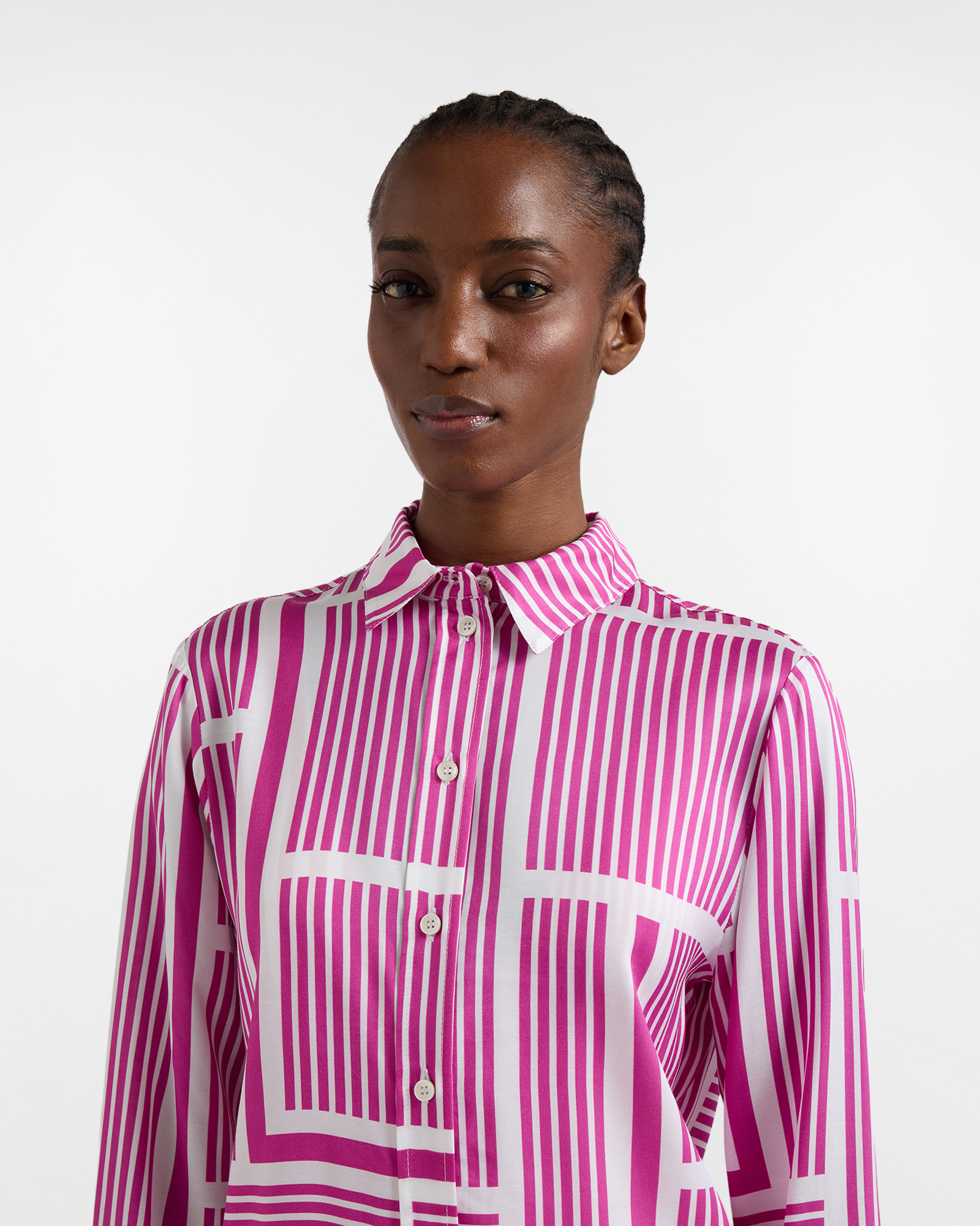 Shirt with geometric print, Red, large image number 2