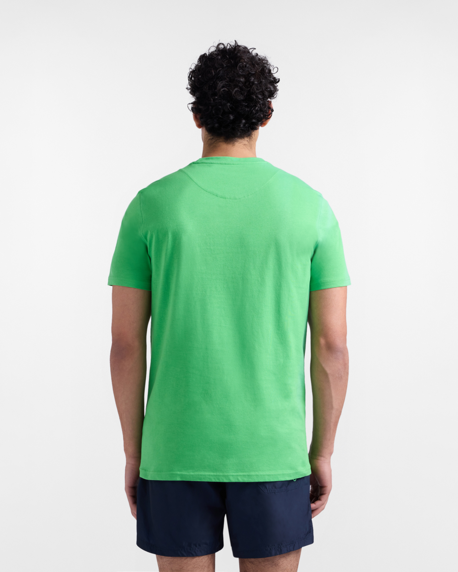 Camiseta ajustada de algod&oacute;n para hombre, Verde, large image number 1
