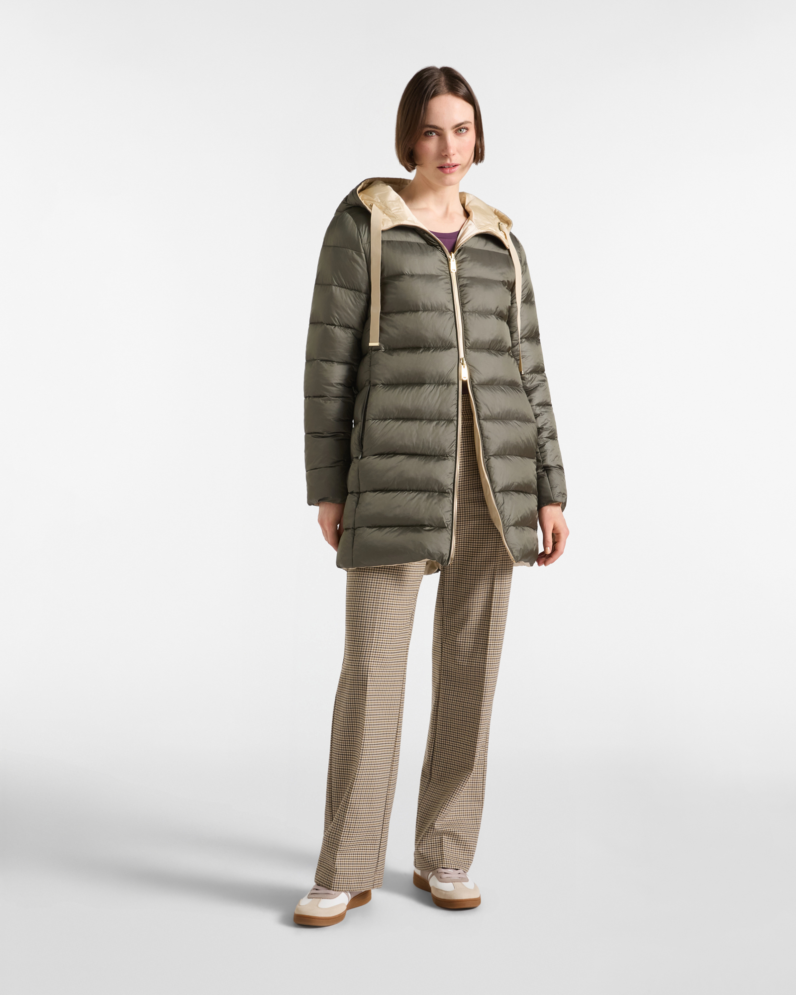 Women&rsquo;s Reversible Two-Tone Padded Jacket, PETROLEUM GREEN, large