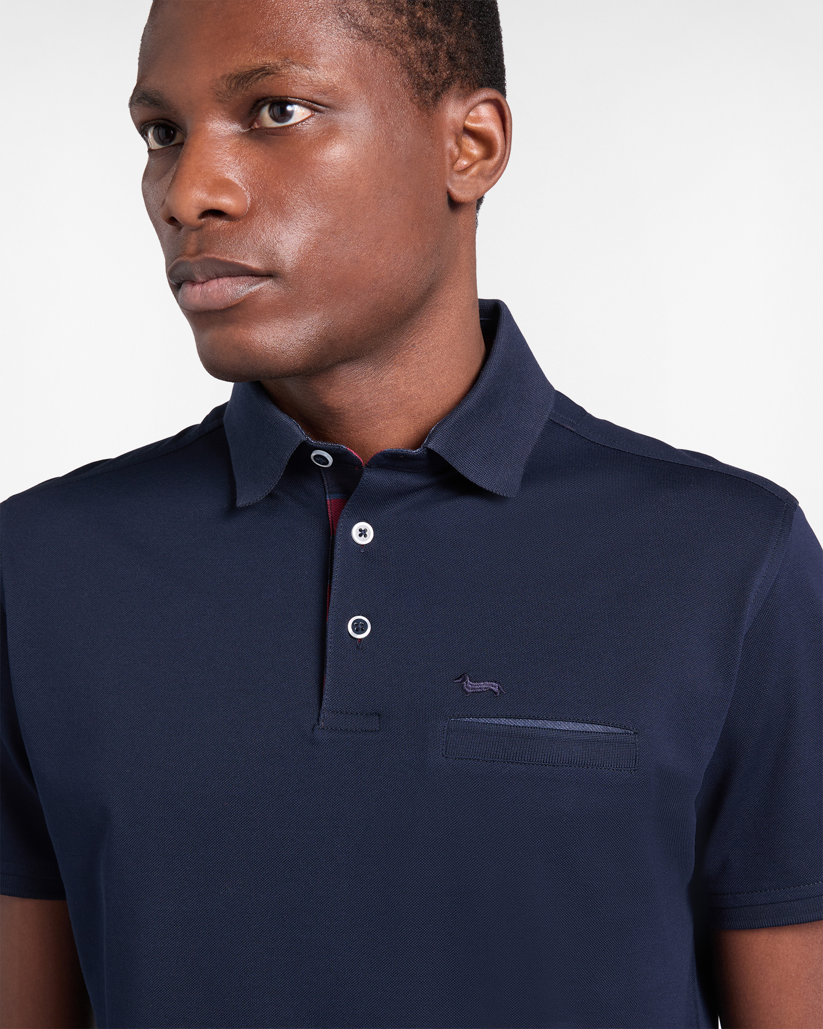 Polo shirt with breast pocket, Blue, large image number 2