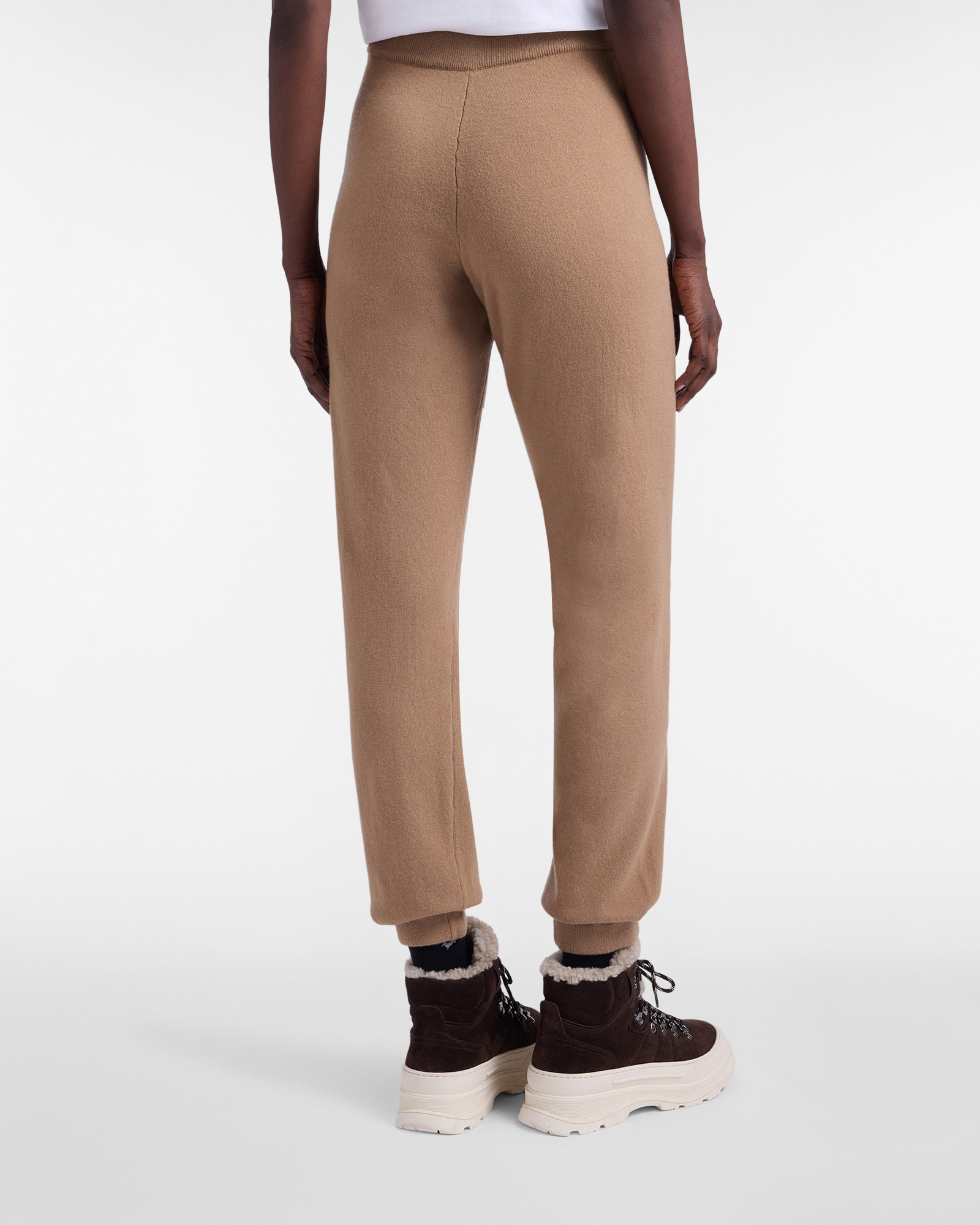 Pantaloni in Lana e Cashmere "Cortina a Colori", Beige, large image number 1