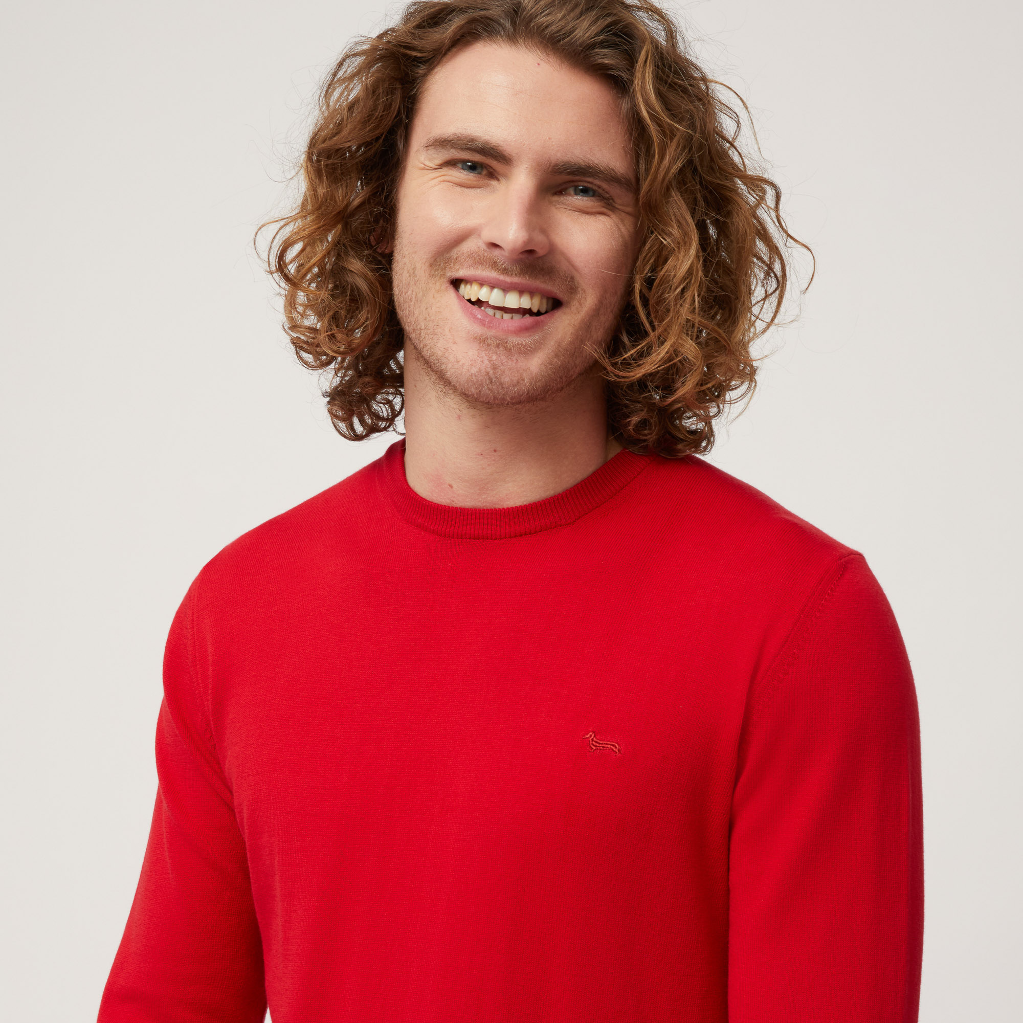 Jersey de algodón con cuello redondo, Púrpura, large image number 2
