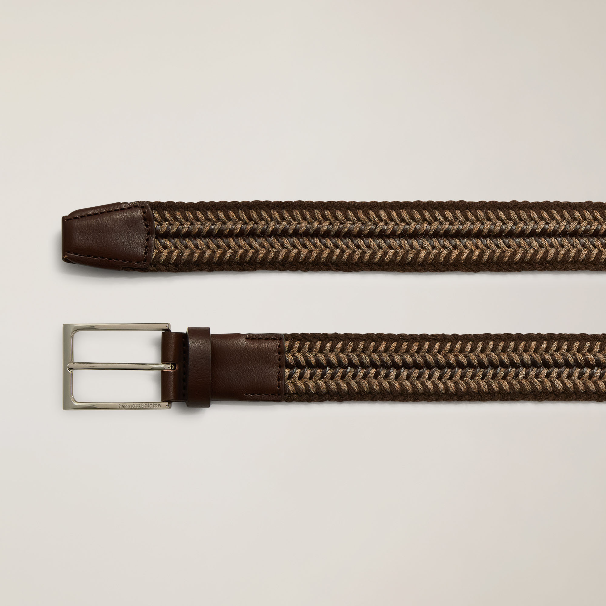 Men'S Belt 3.5 Cm, Brown, large