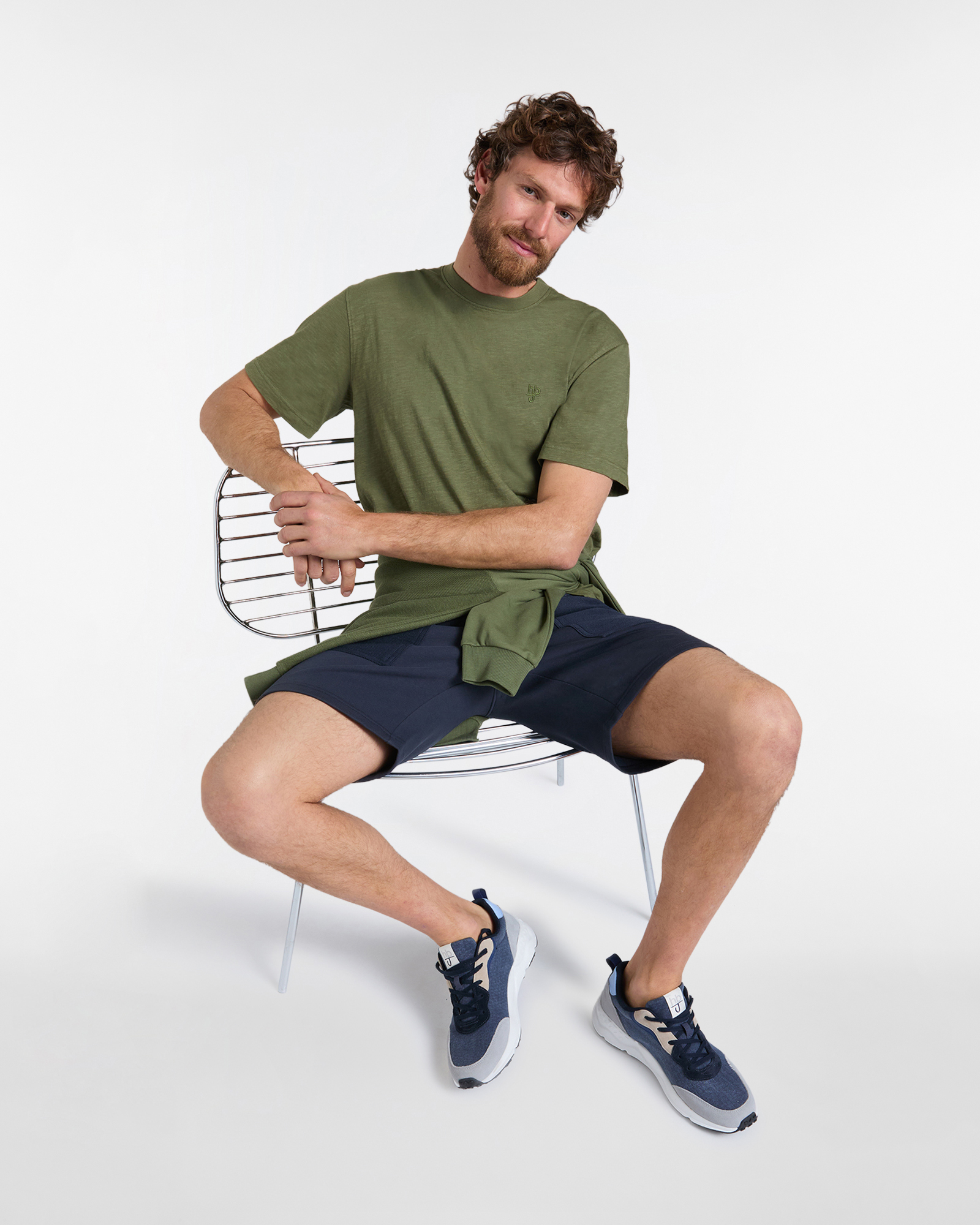 T‑shirt Uomo Effetto Old D‑Fit, Verde militare, large image number 3