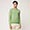 Pullover Girocollo In Misto Lana Con Taschino, Verde, swatch